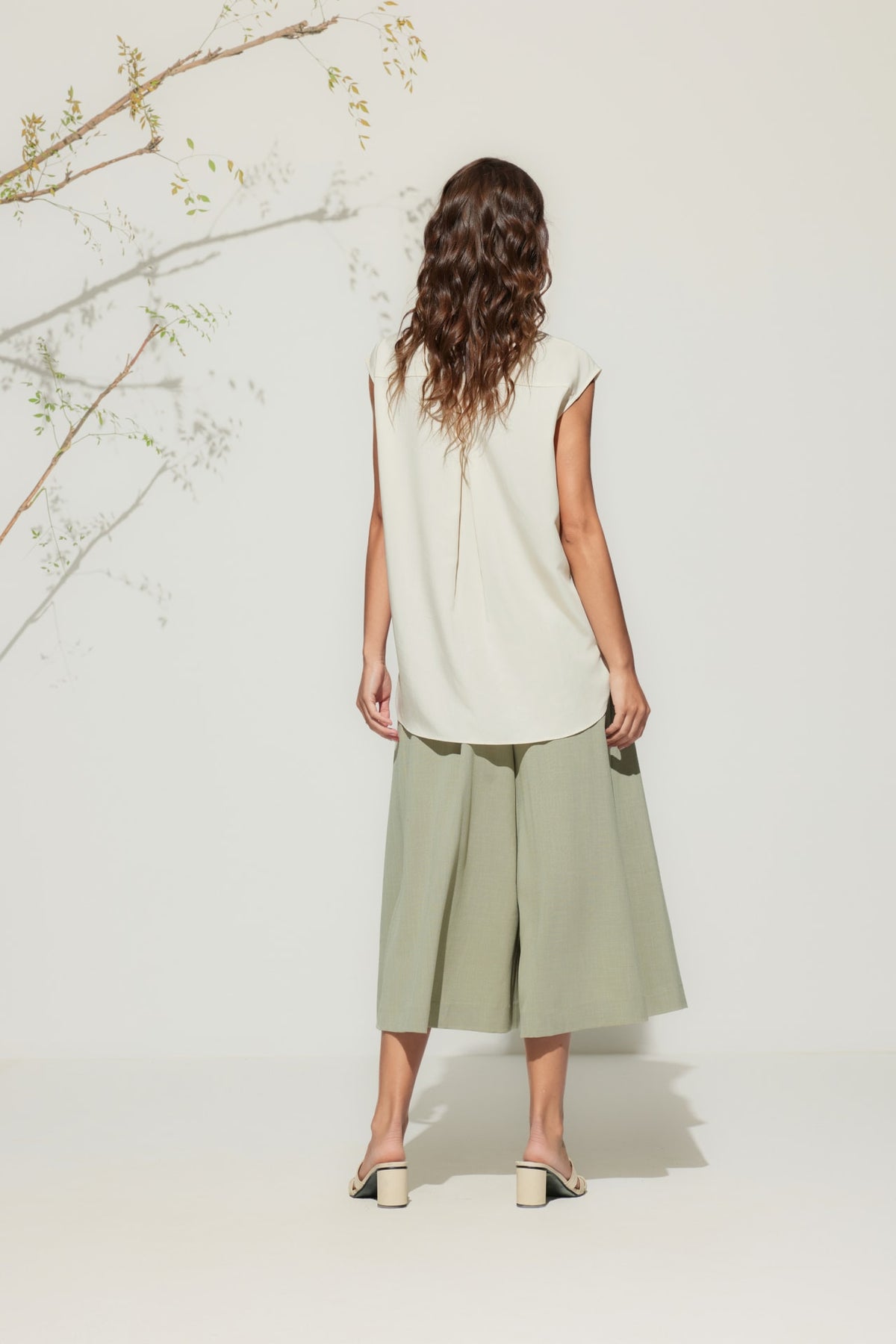 G2000 - Pants - Rayon Blend Wide Leg Casual Pants