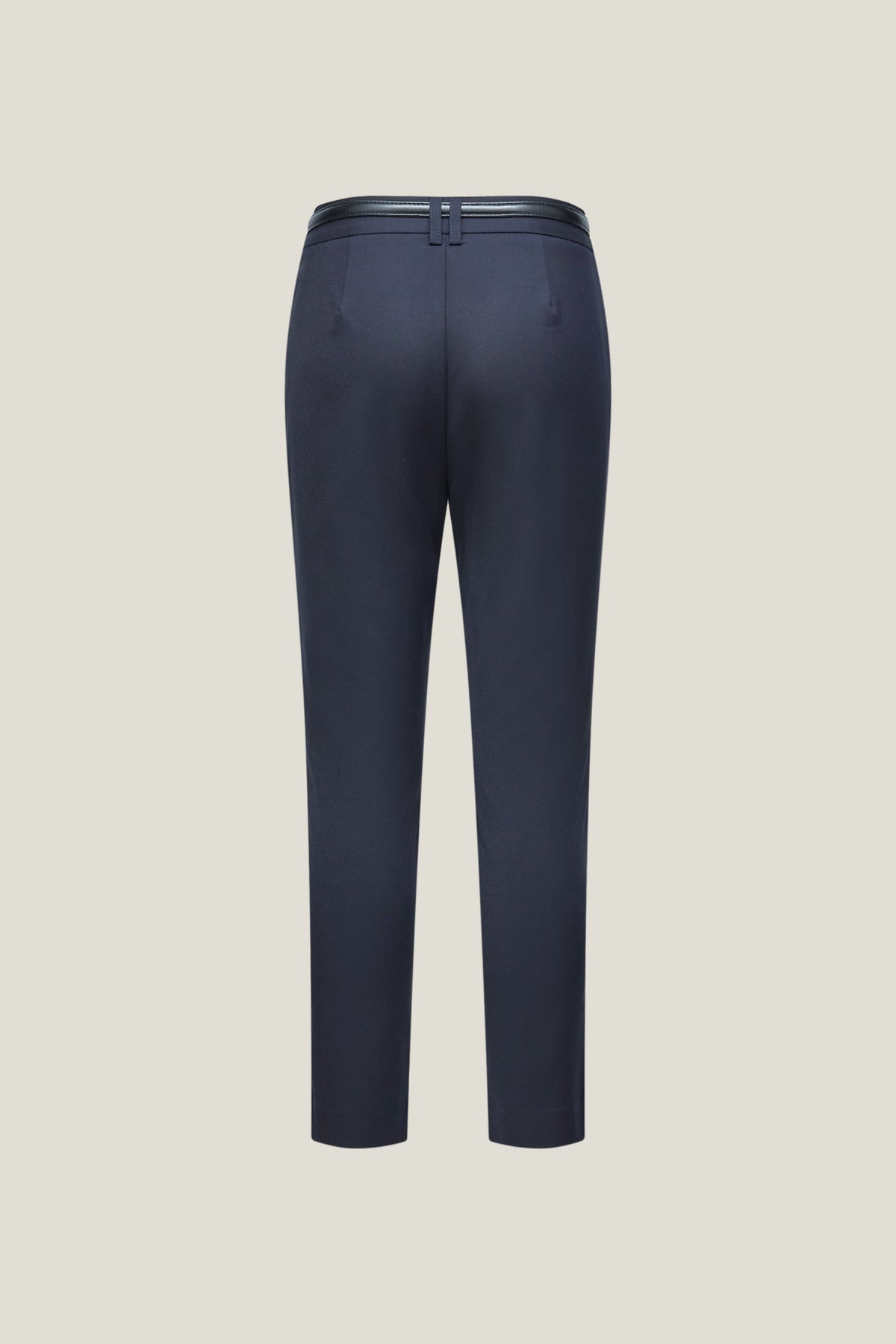 G2000 - Pants - Cotton Blend Cropped Skinny Casual Pants With Belt