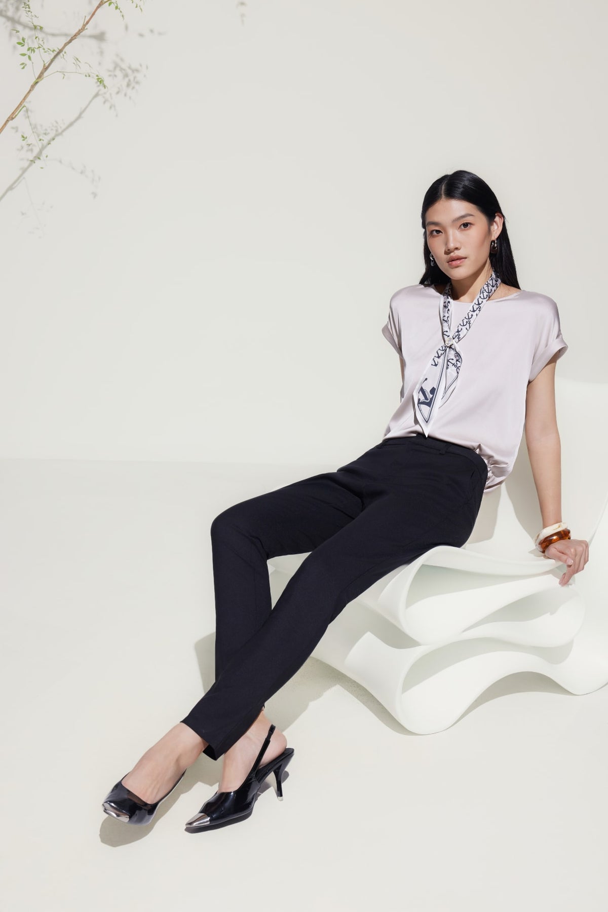 G2000 - Pants - Cotton Blend Ankle Skinny Casual Pants