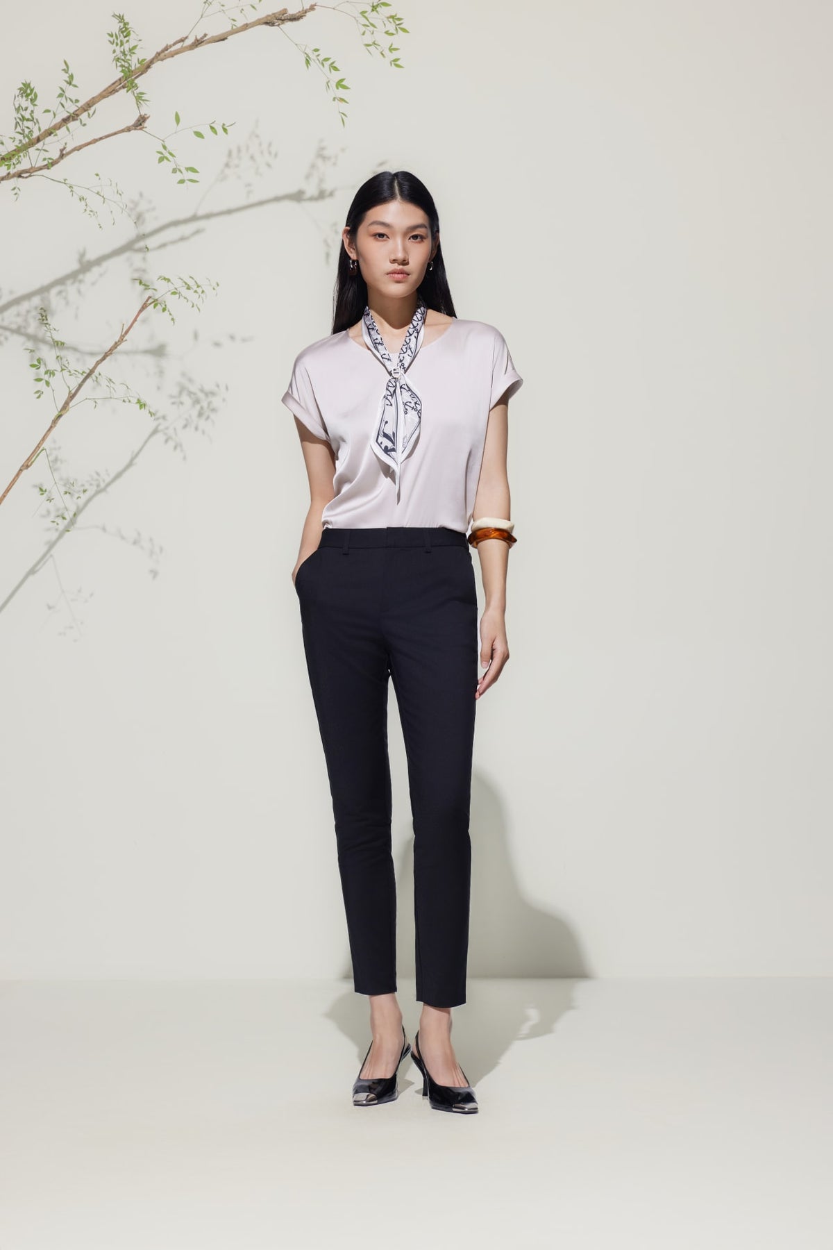 G2000 - Pants - Cotton Blend Ankle Skinny Casual Pants - Darkened Slate - Skinny