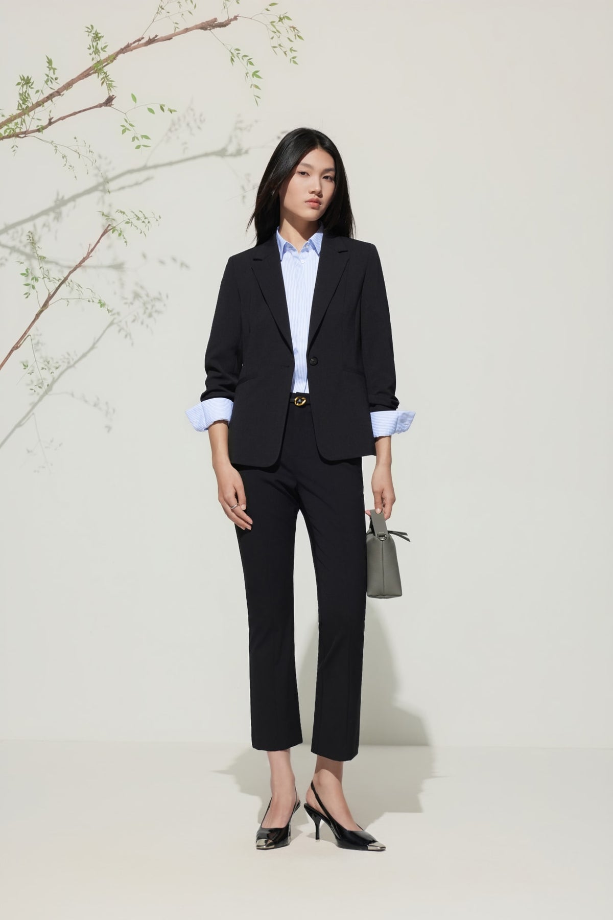 G2000 Pants Multi-Way Stretch Slim Boots Pants With Belt