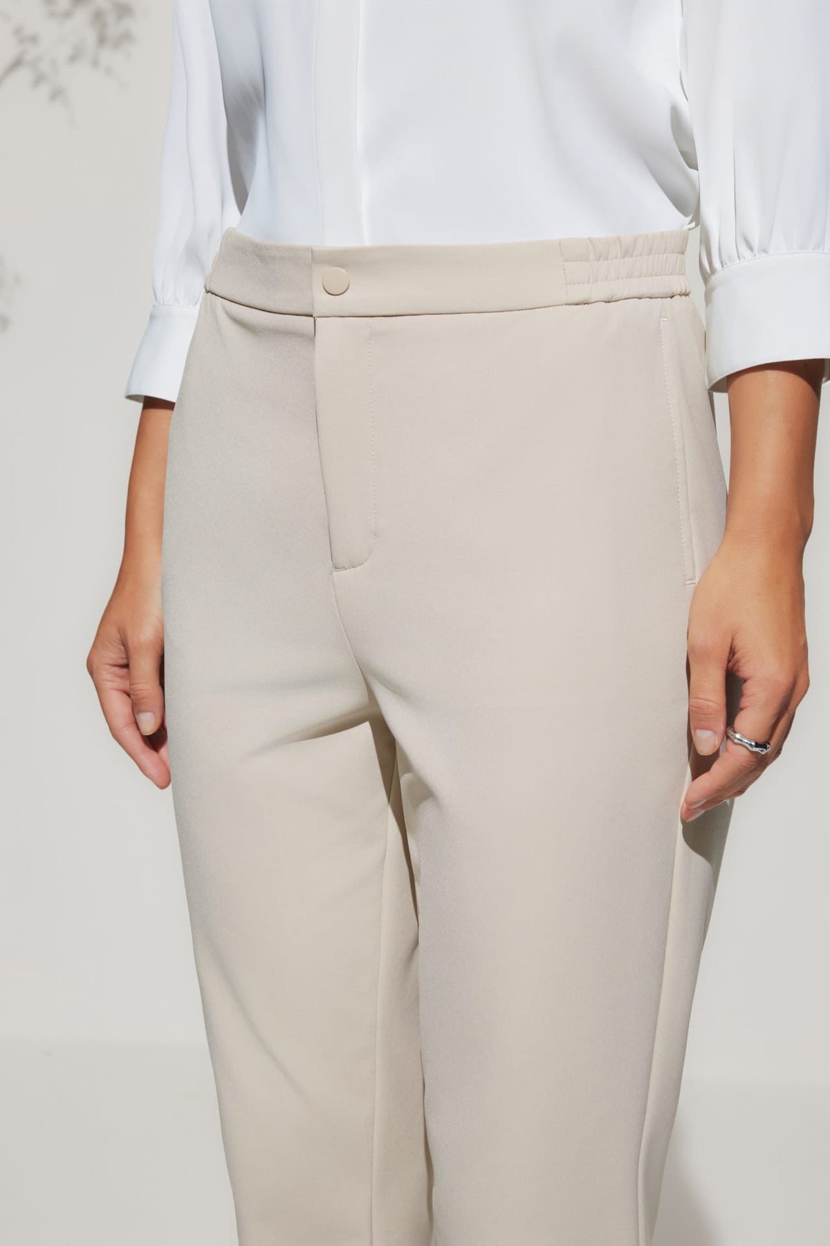 G2000 - Pants - Multi-Way Stretch Cropped Length Cigarette Casual Pants