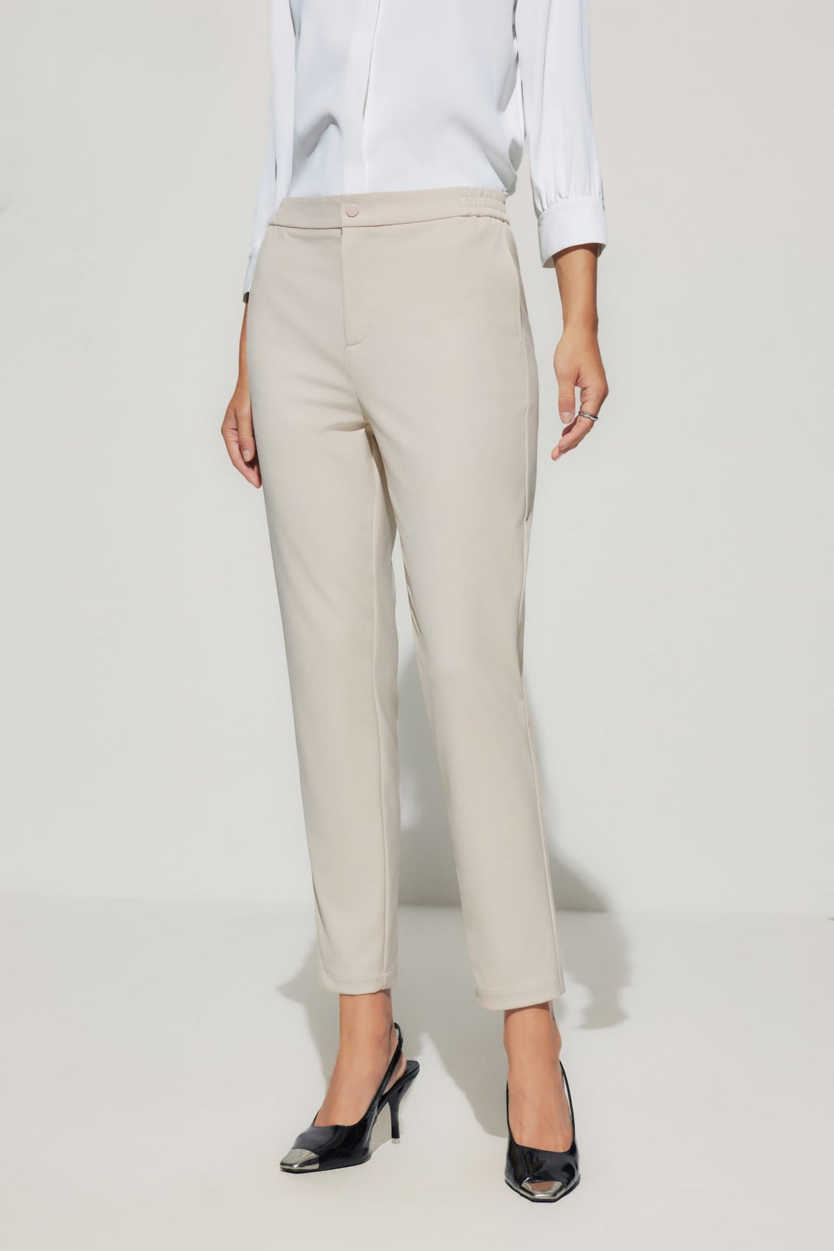 G2000 - Pants - Multi-Way Stretch Cropped Length Cigarette Casual Pants