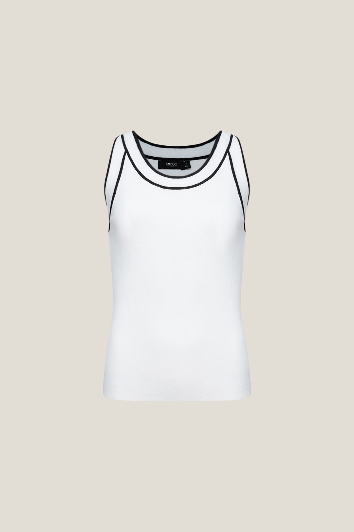 G2000 - Sweaters - Crew Neck Tipping Tie Up Top