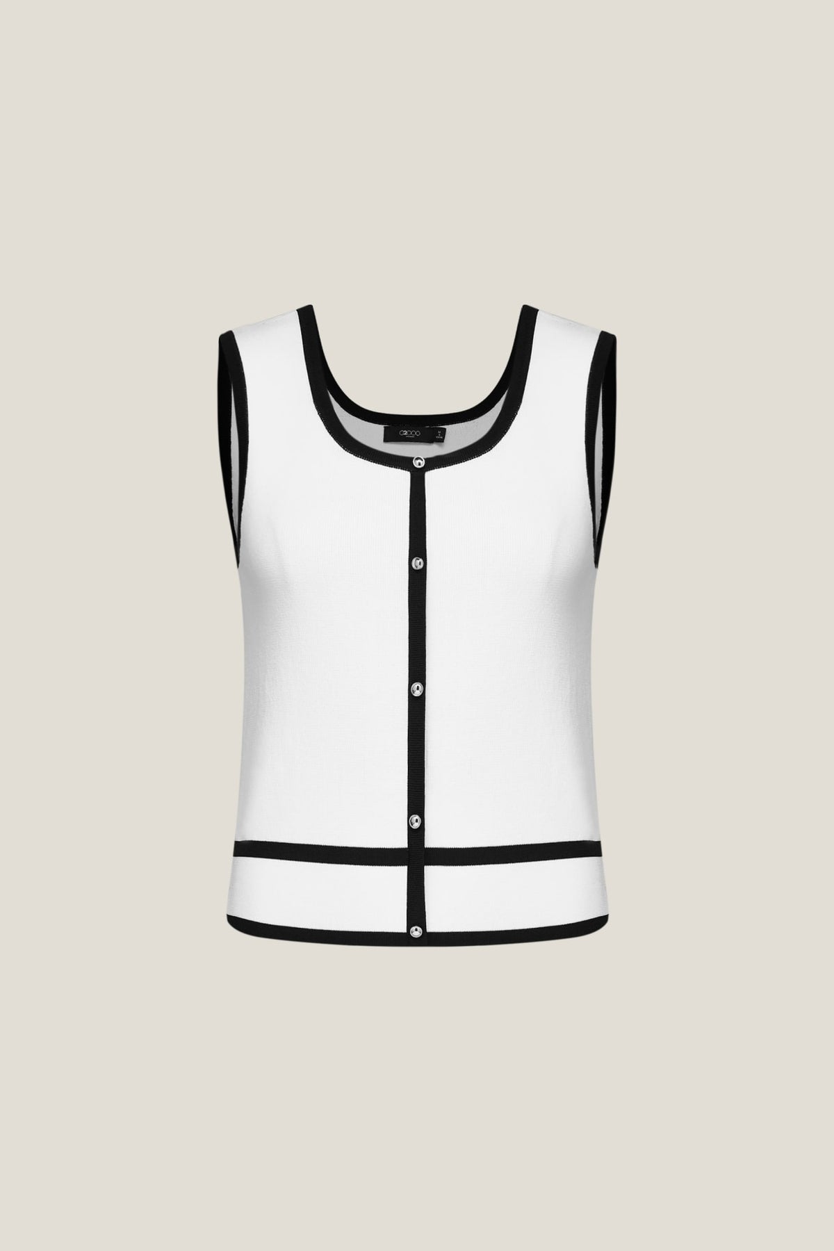 G2000 Sweaters U Neck Tipping Tank Frosted Porcelain Slim