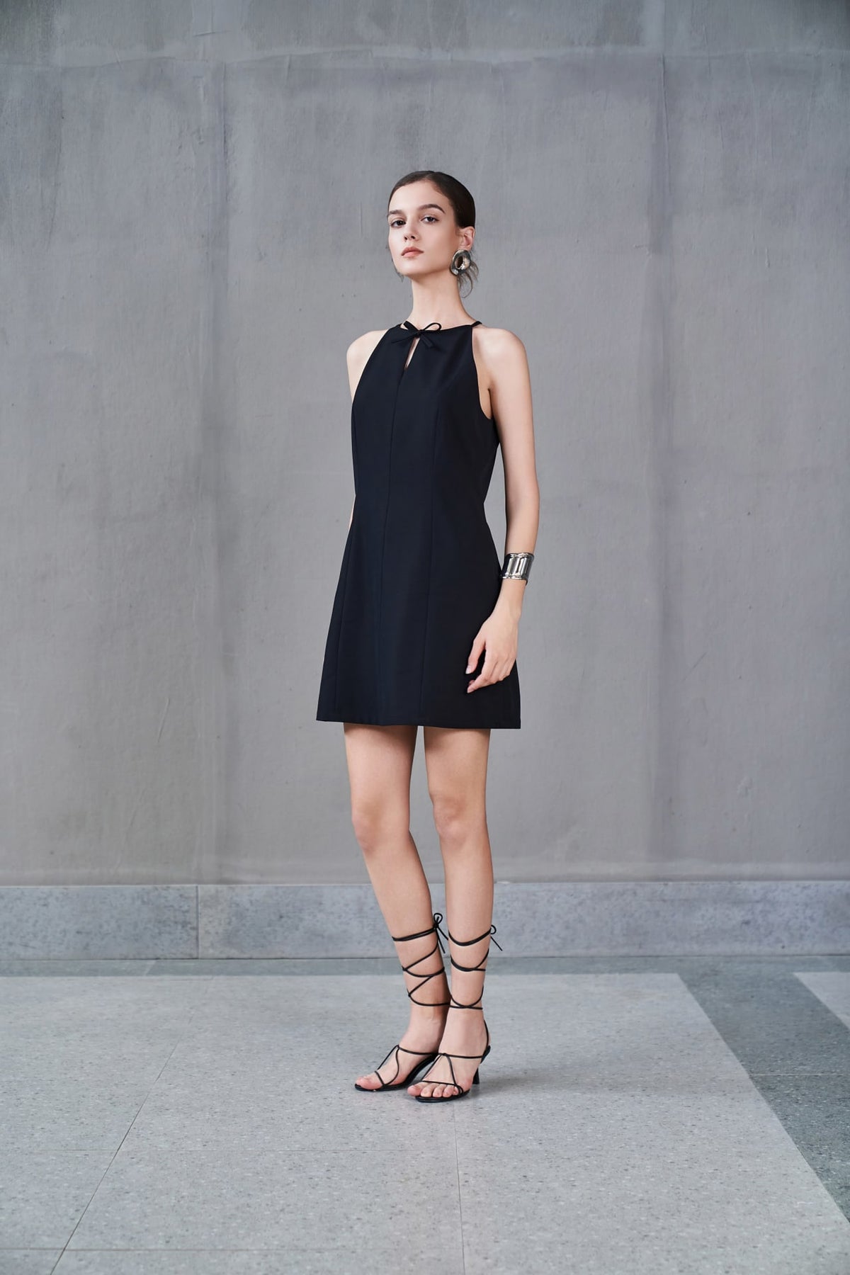 G2000 Dresses Halter A-Line Mini Dress Midnight Velvet Regular