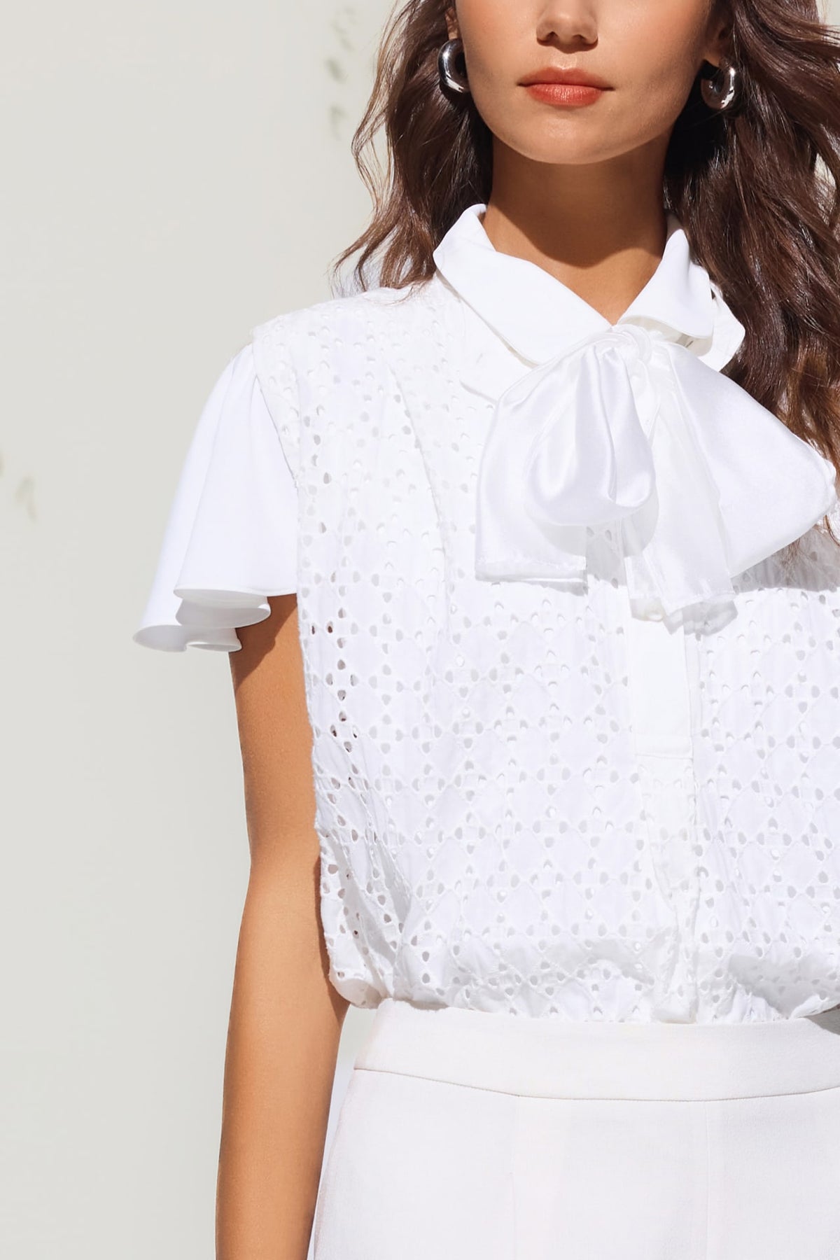 G2000 - Shirts - Cotton Eyelet Short Sleeve Casual Shirt