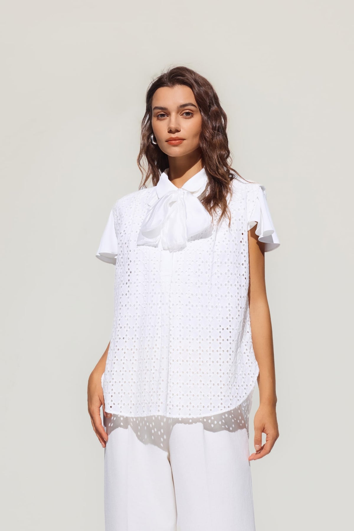 G2000 - Shirts - Cotton Eyelet Short Sleeve Casual Shirt