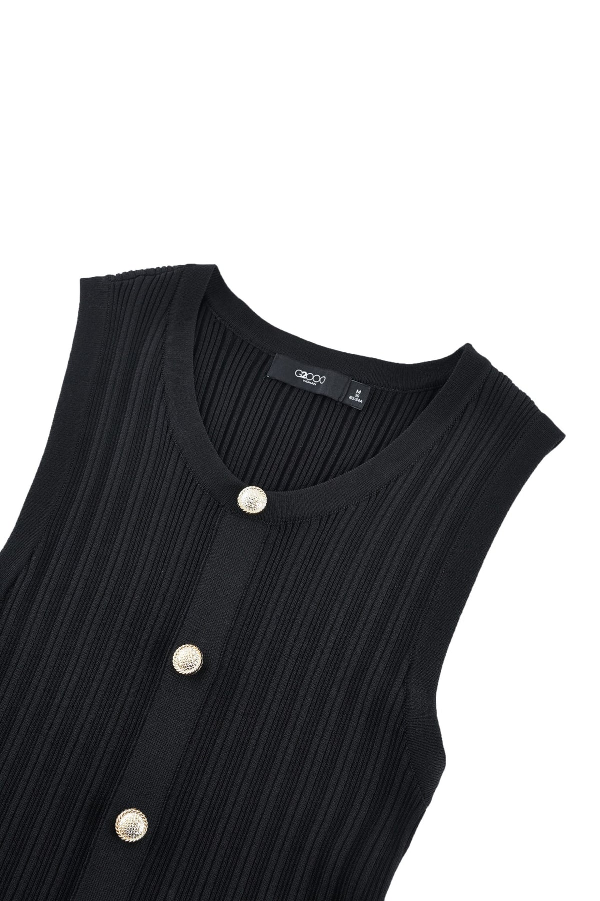 G2000 - Dresses - Crew Neck Rib Sweater Dress