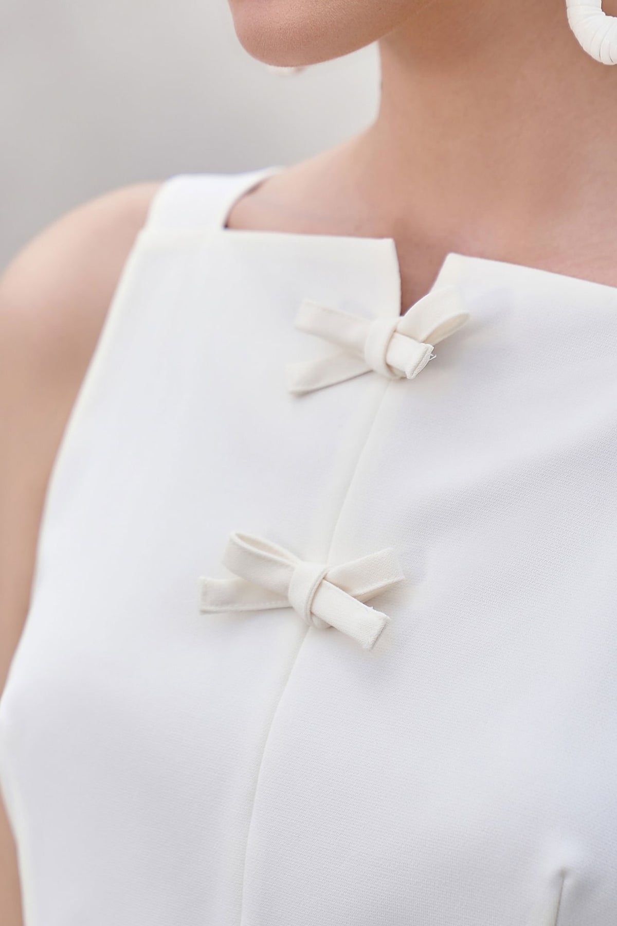 G2000 - Blouses - Bow Front Sleeveless Top