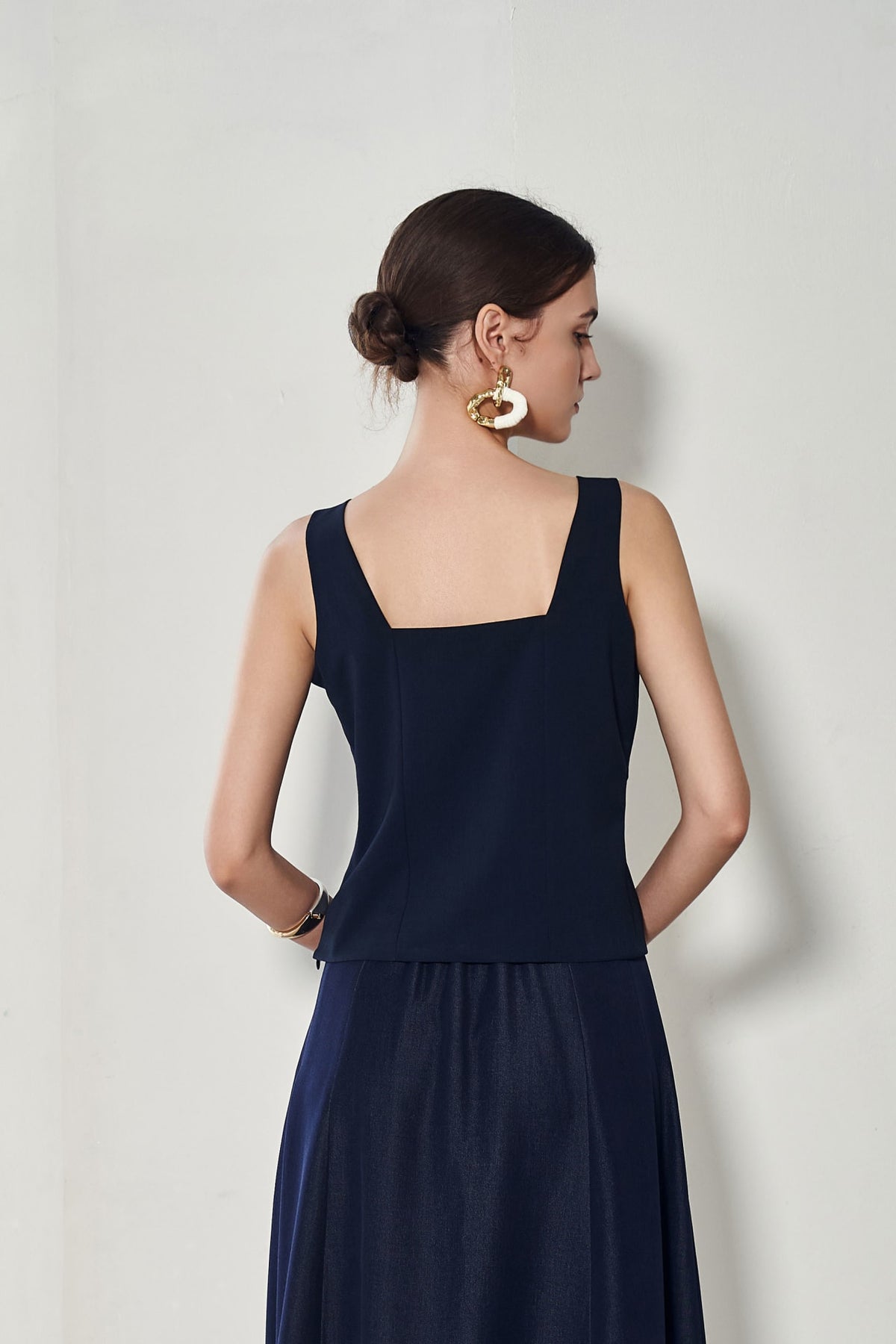 G2000 - Blouses - Bow Front Sleeveless Top
