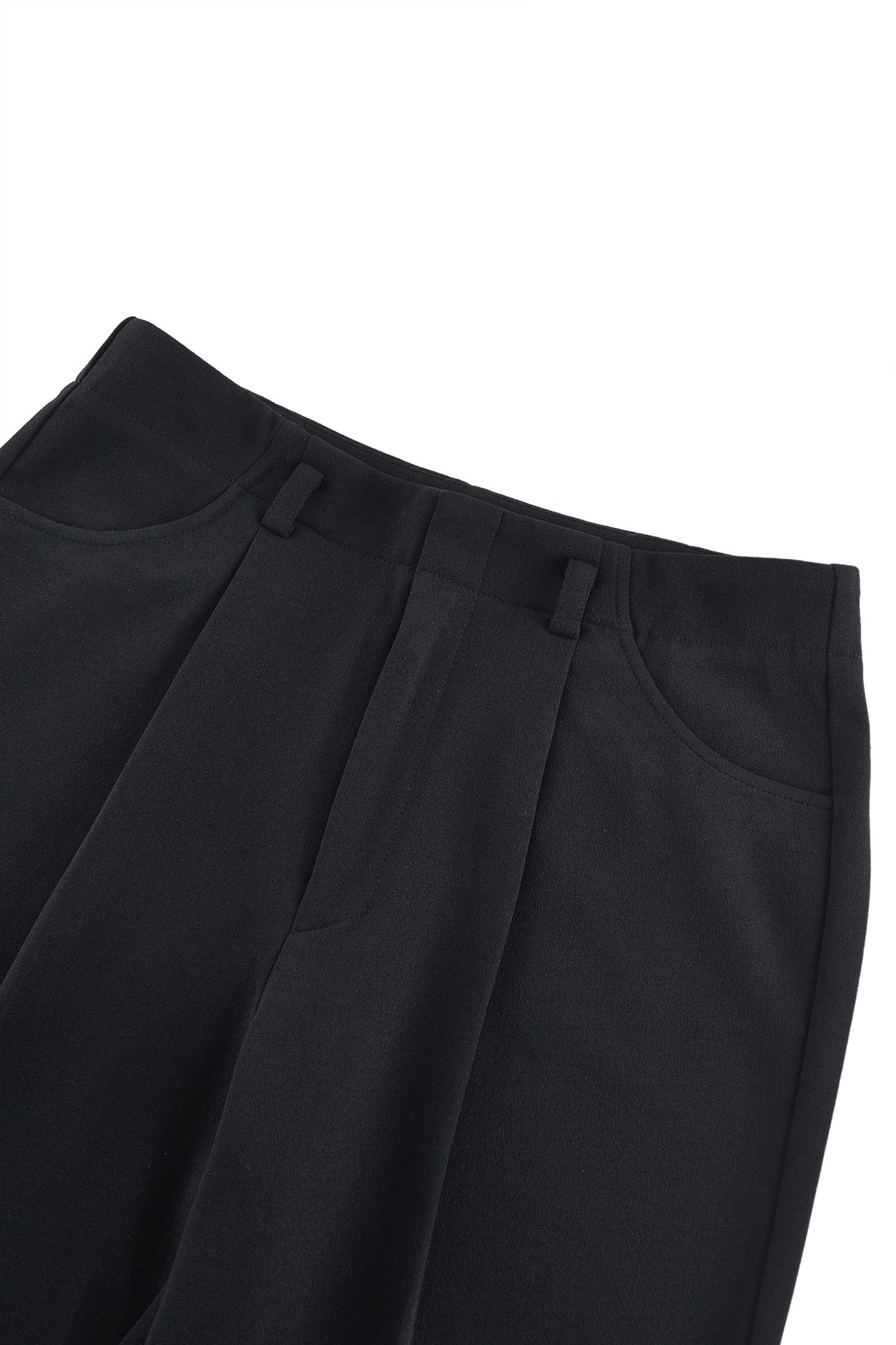 G2000 - Pants - Crepe Knit Regular Straight Leg Casual Pants With Belt