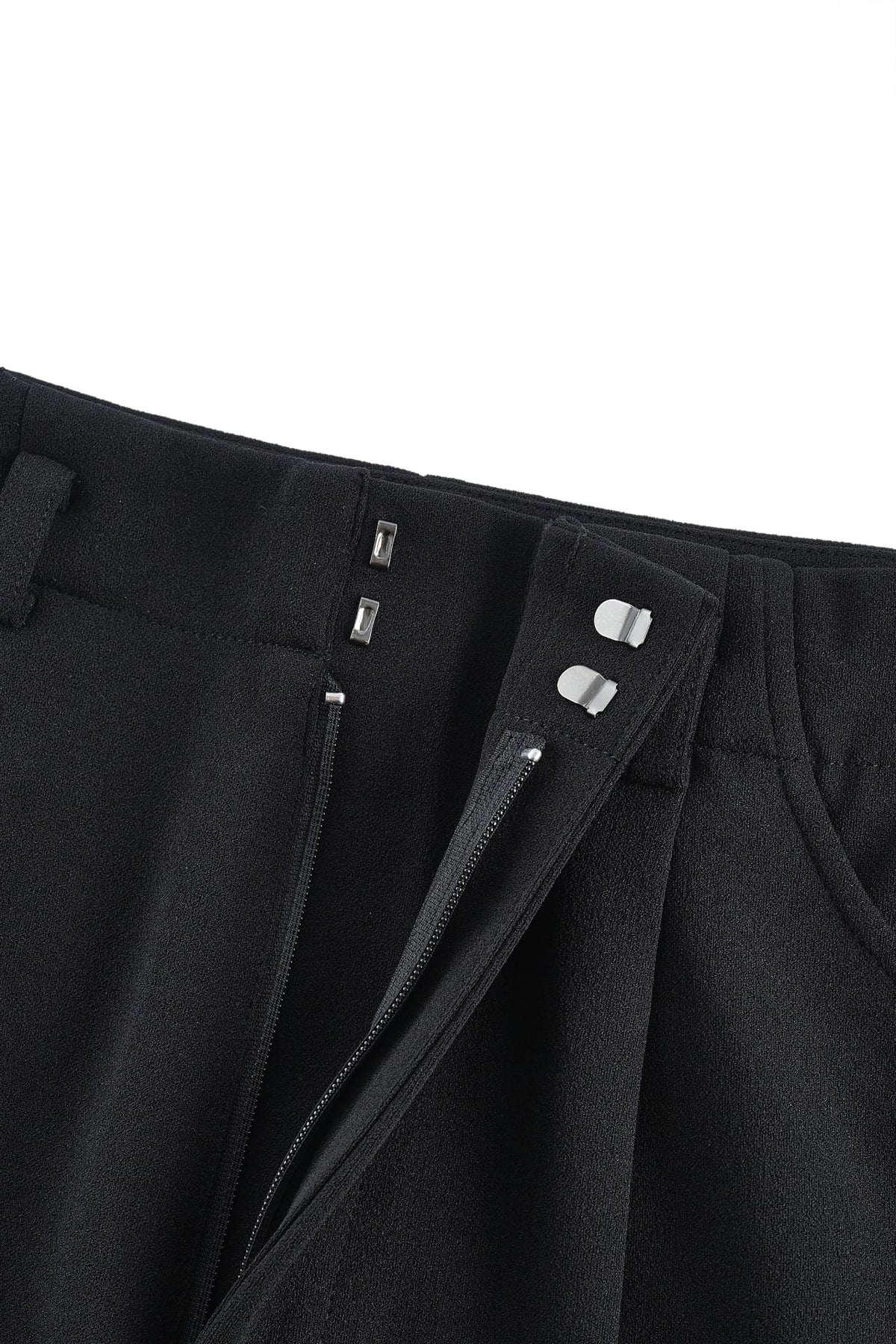 G2000 - Pants - Crepe Knit Regular Straight Leg Casual Pants With Belt
