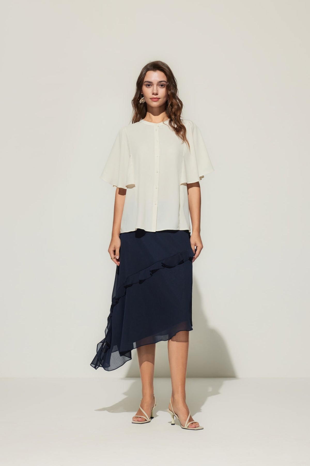 G2000 Skirts Asymmetric Flare Skirt Enigmatic Teal Regular