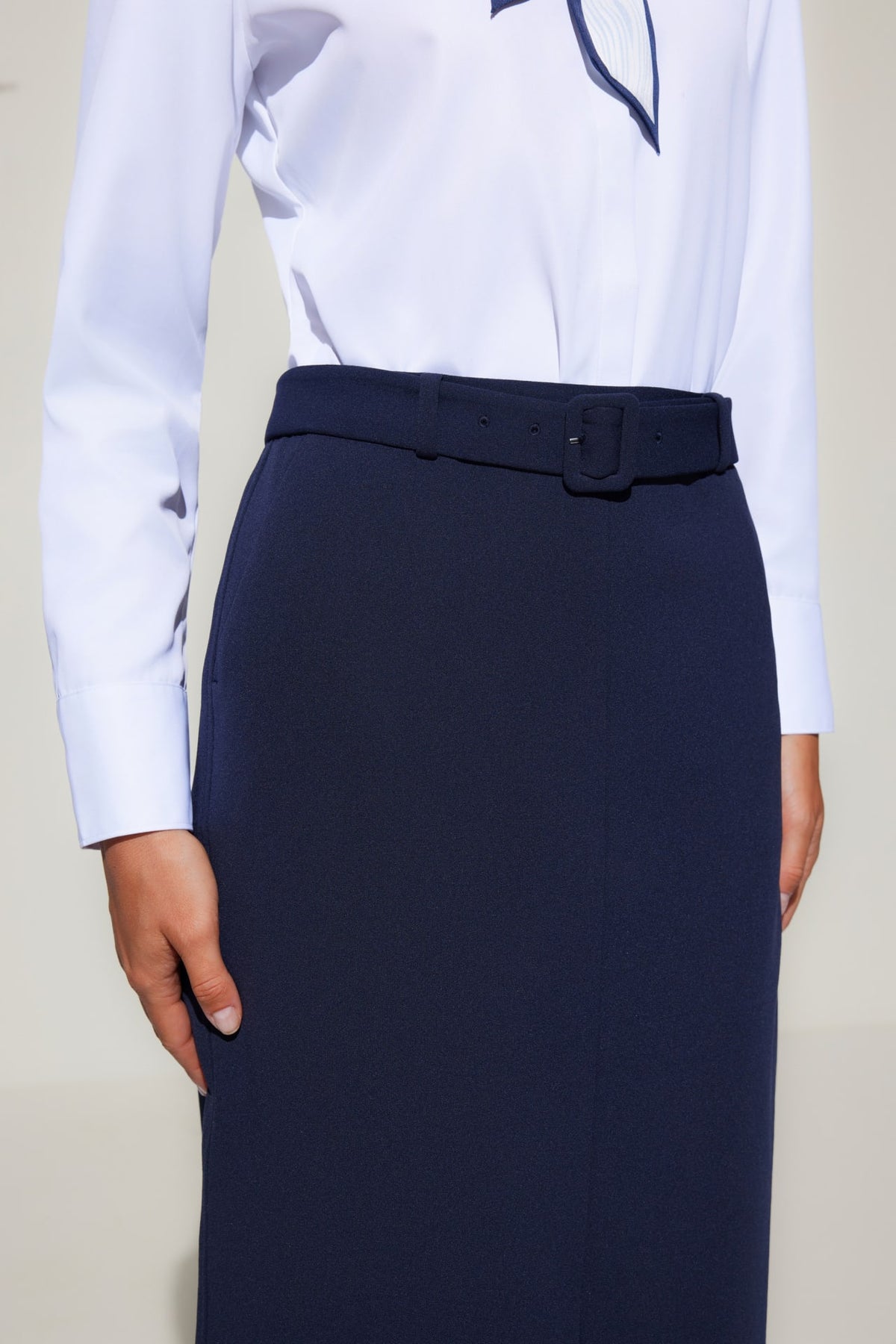 G2000 - Skirts - Crepe Knit H-Shaped Suit Skirt