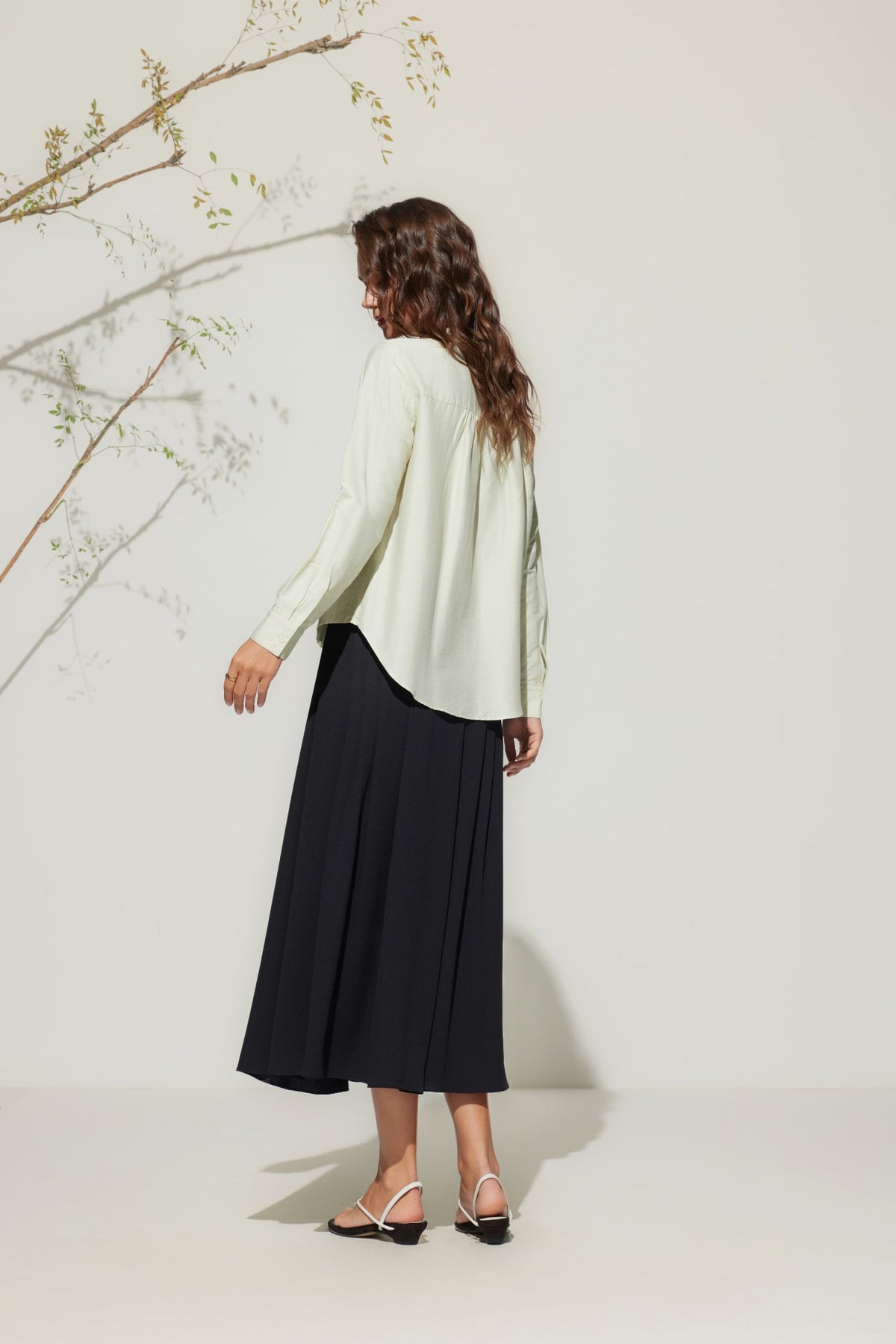 G2000 Skirts Crinkle Pleated Flare Skirt