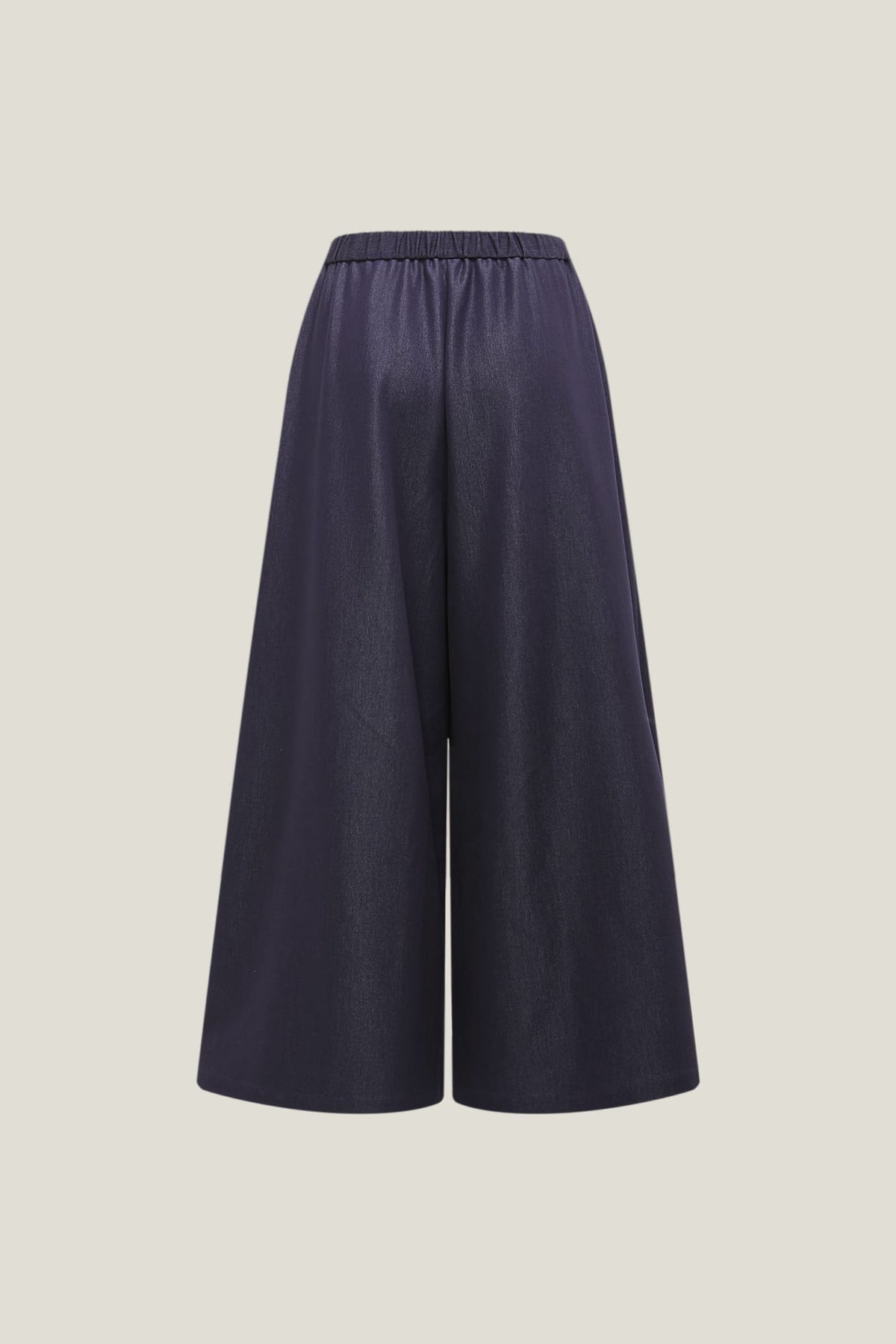 G2000 Pants Denim-Like Cropped Palazzo Wide Leg Pants