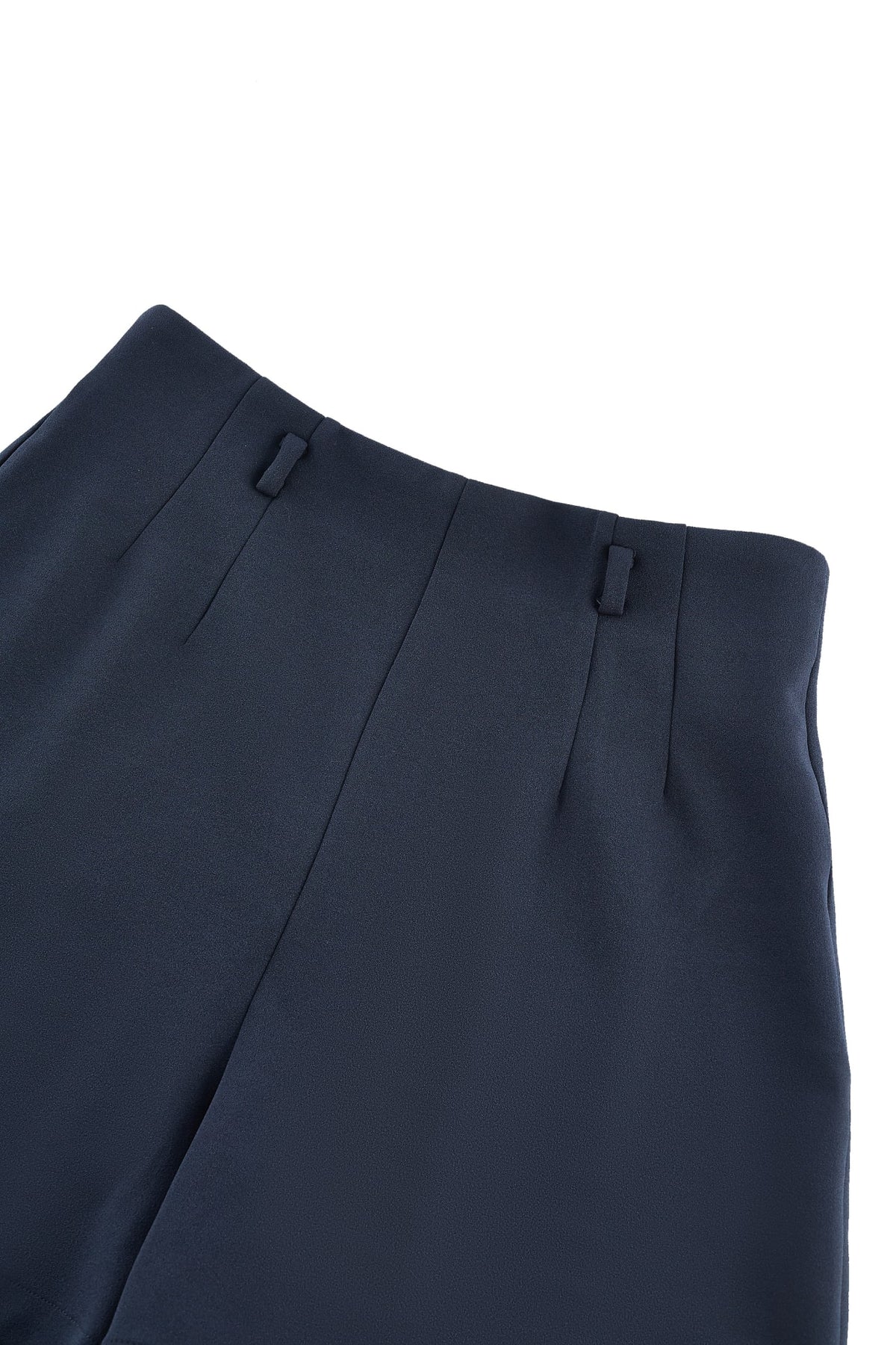 G2000 - Shorts - Crepe Knit Flare Casual Shorts With Belt