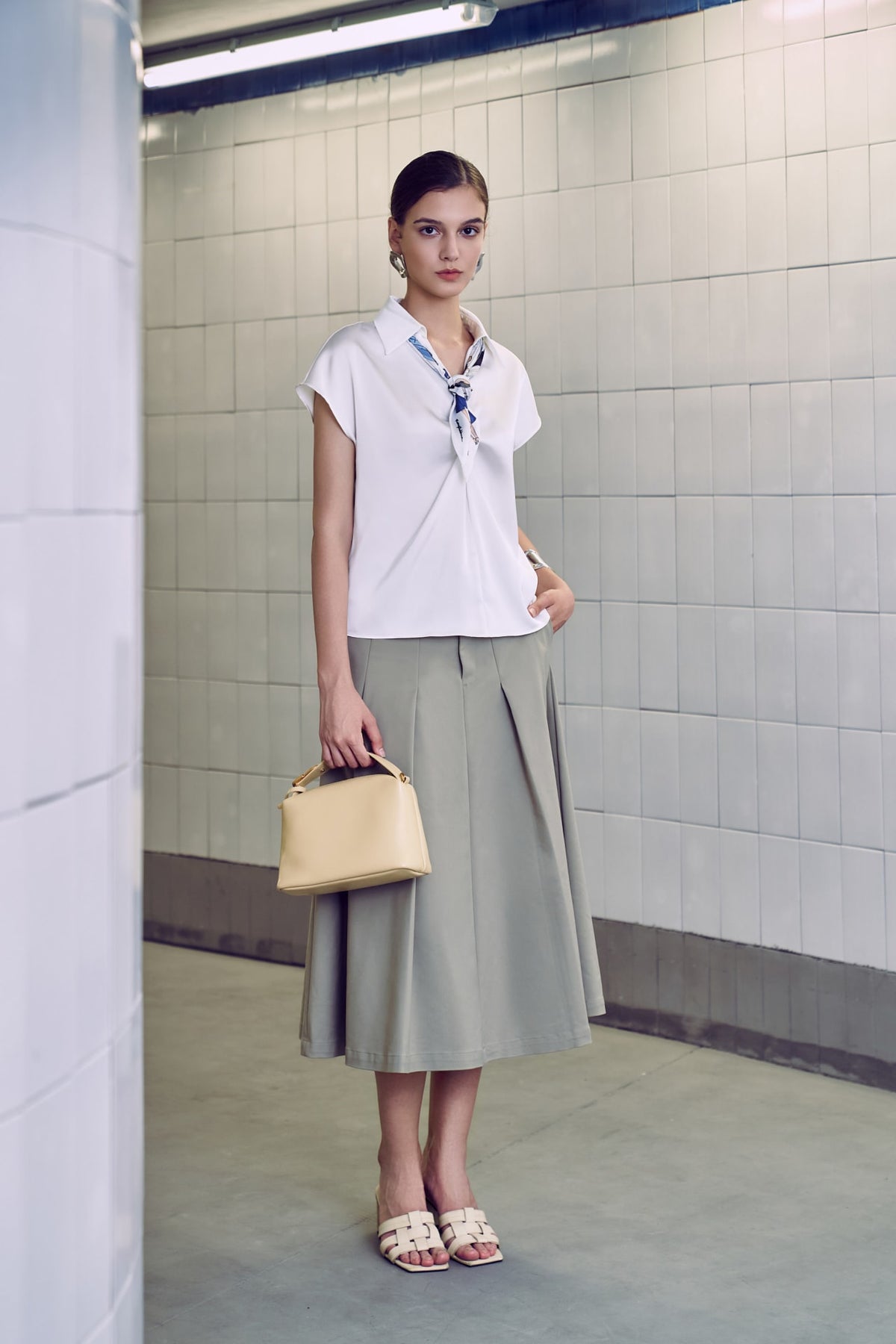 G2000 Skirts Double Weave Flare Skirt