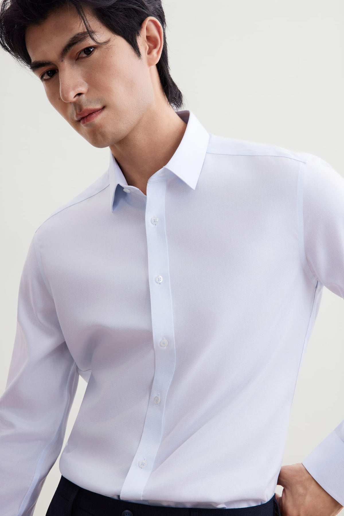 G2000 - Shirts - Non-Iron Premium Cotton Smart Fit 2 Tone Shirt