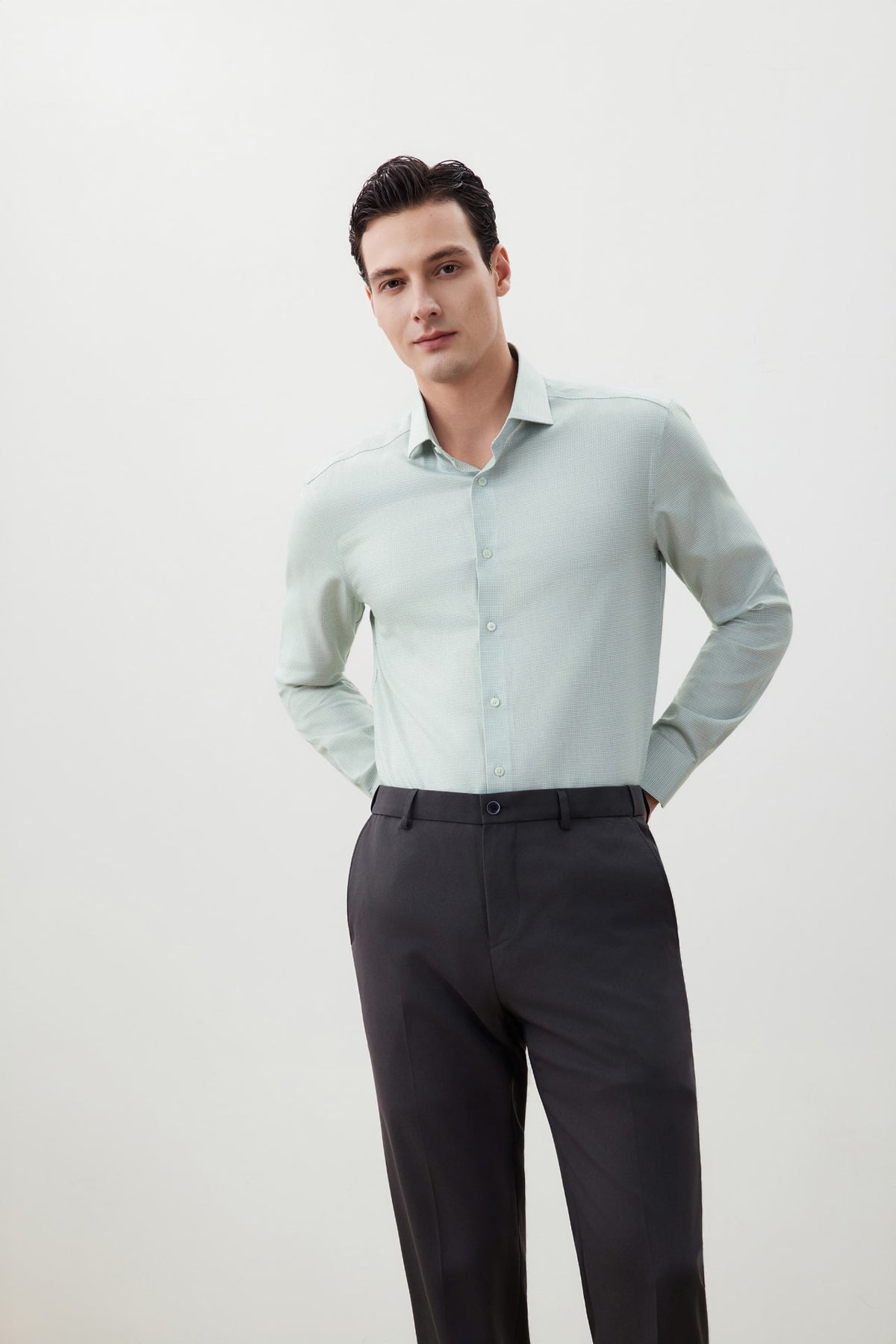 G2000 - Shirts - Non-Iron Premium Cotton Smart Fit 2 Tone Shirt