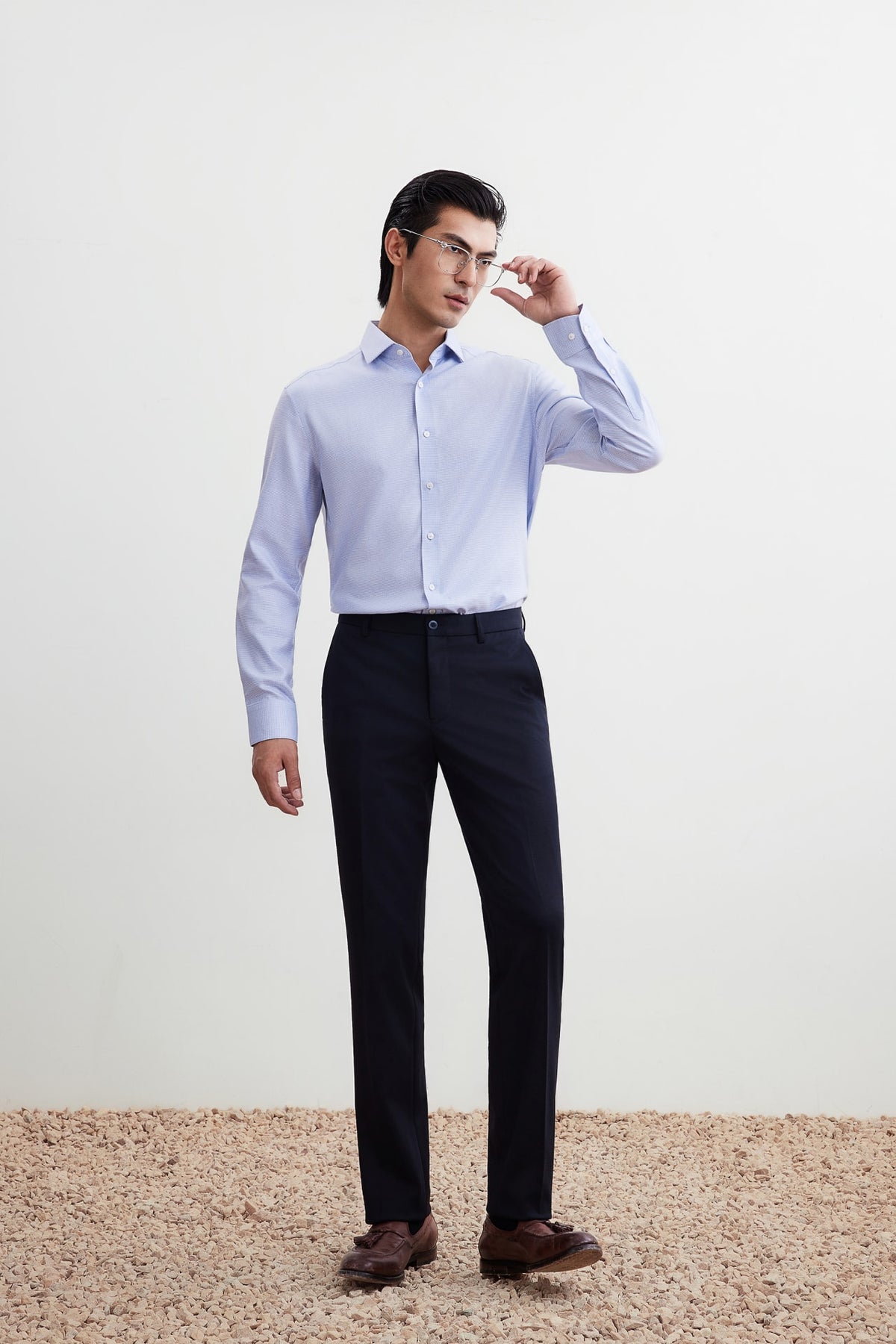 G2000 - Shirts - Non-Iron Premium Cotton Smart Fit 2 Tone Shirt
