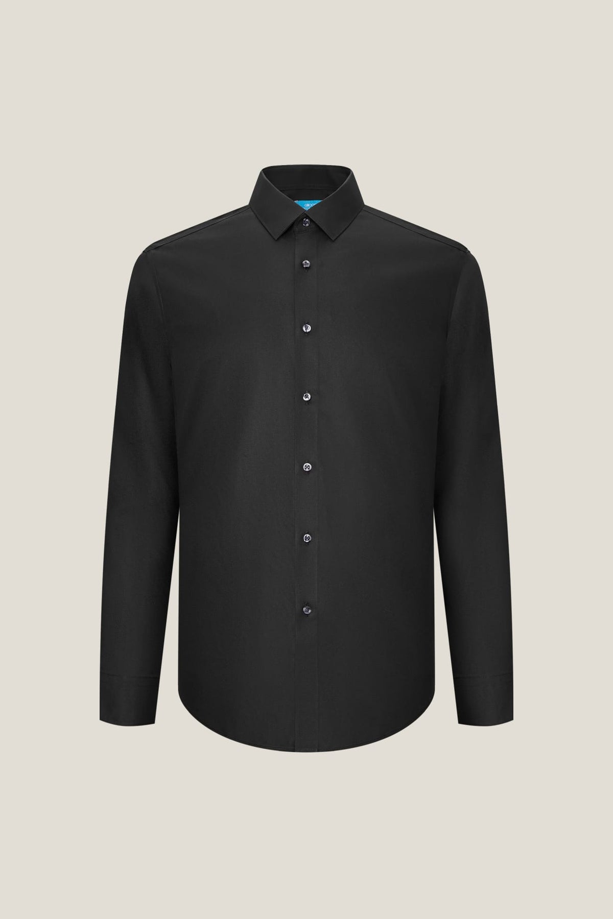 G2000 - Shirts - Non-Iron Premium Cotton Smart Fit Dobby Twill Shirt - Black - Smart