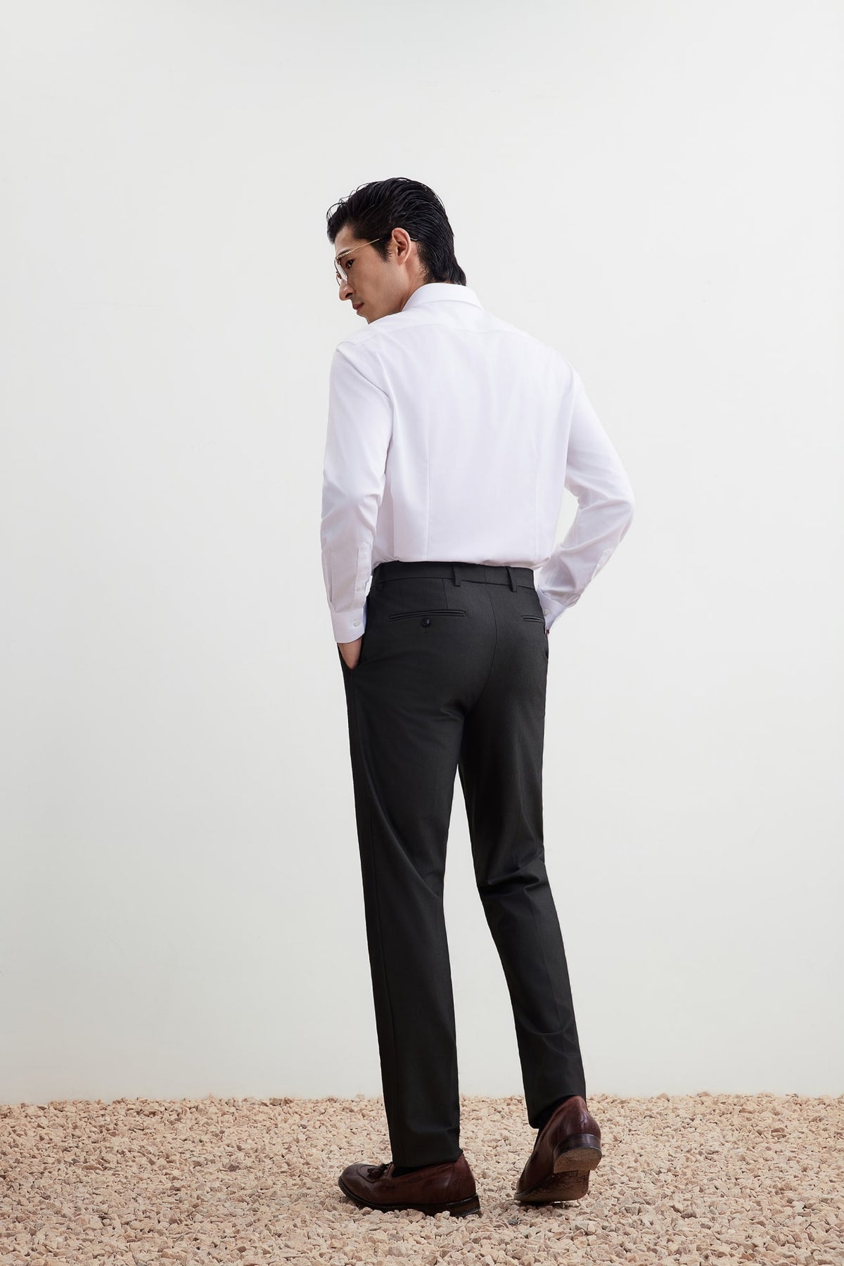 G2000 Shirts Non-Iron Temperature Regulating Fine Twill Smart Fit Long Sleeve Shirt
