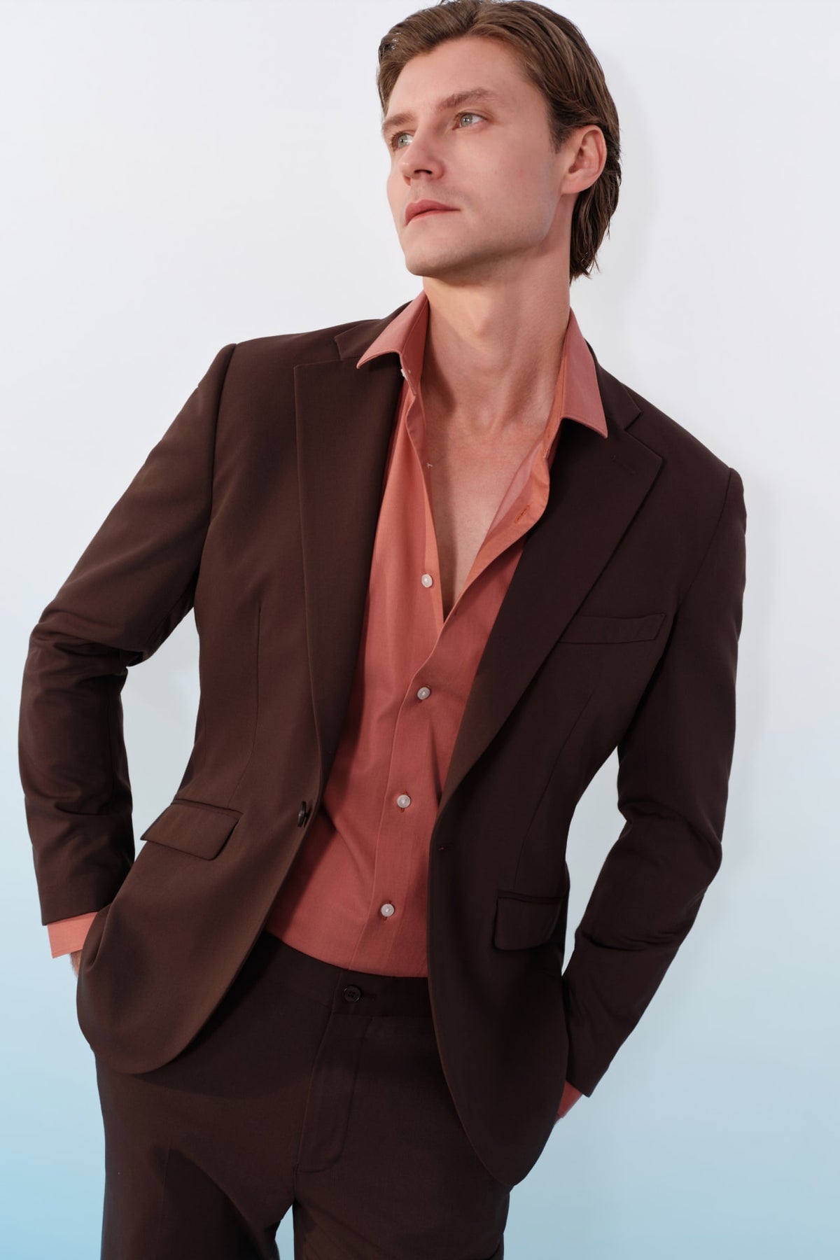 G2000 Shirts Non-Iron Temperature Regulating Fine Twill Smart Fit Long Sleeve Shirt