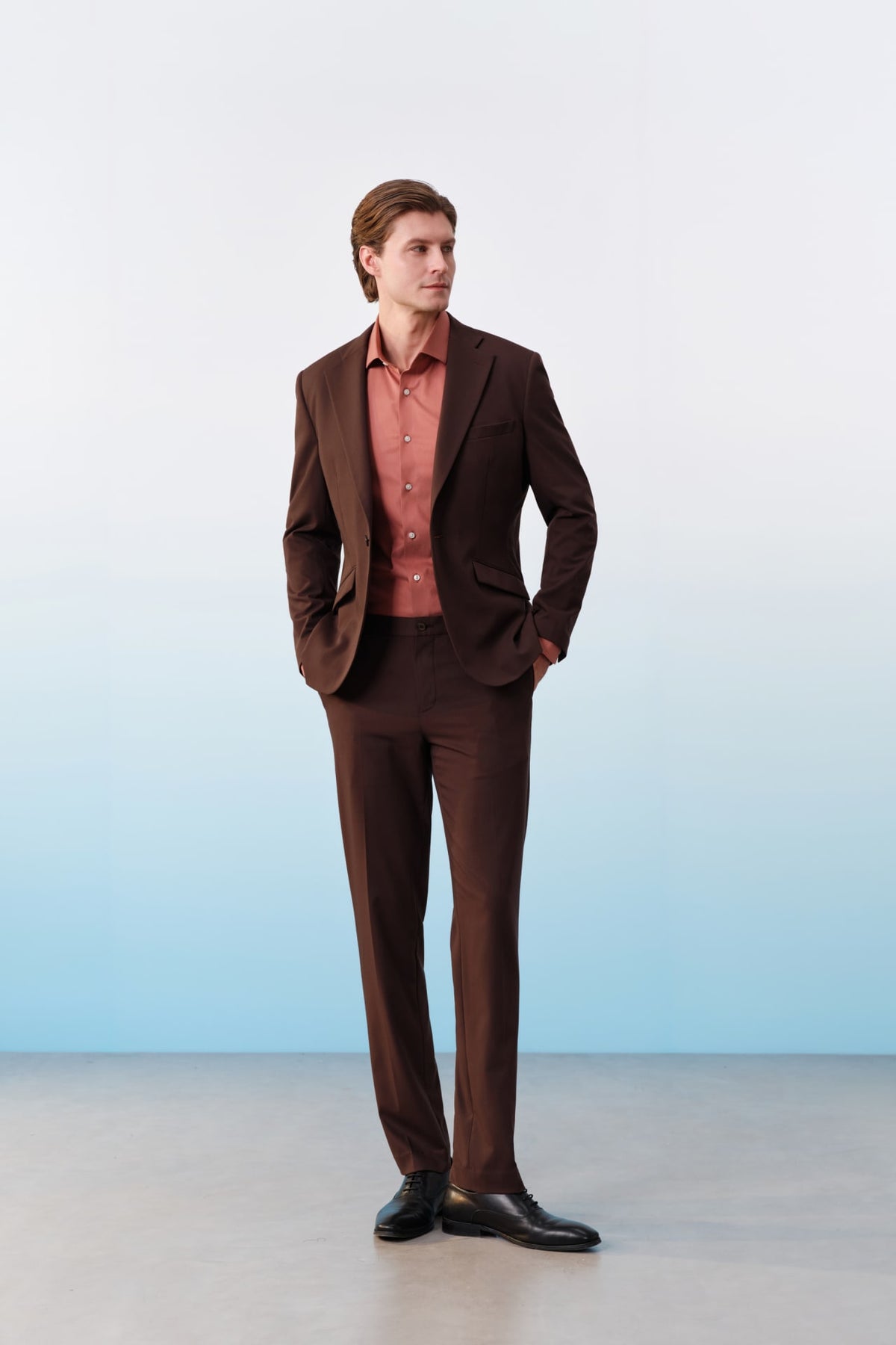 G2000 Shirts Non-Iron Temperature Regulating Fine Twill Smart Fit Long Sleeve Shirt