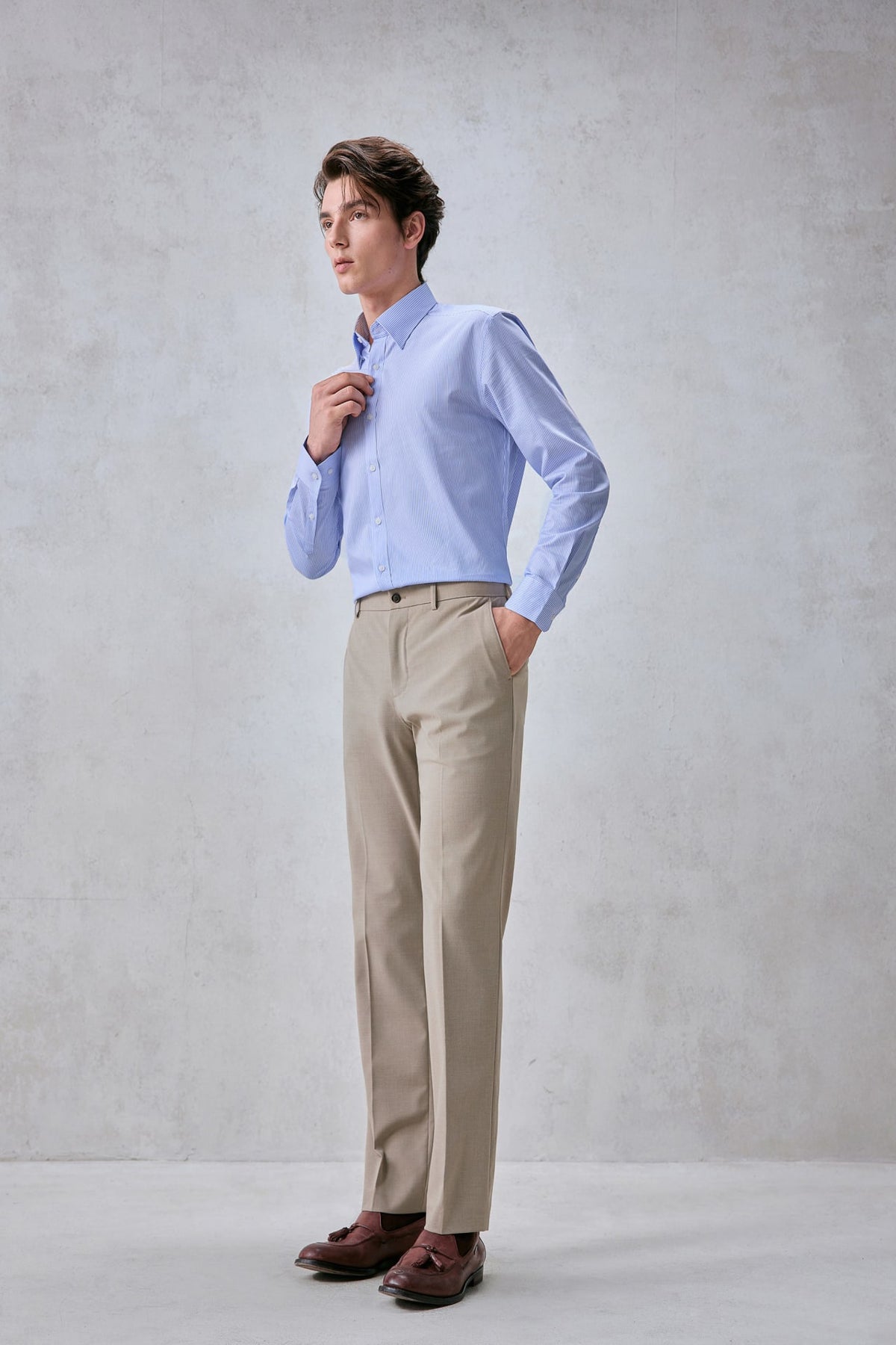 G2000 - Shirts - Non-Iron Easy Care Stripe Smart Fit Shirt