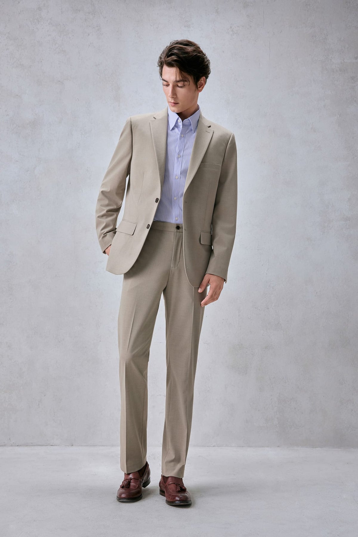 G2000 - Shirts - Non-Iron Easy Care Stripe Smart Fit Shirt