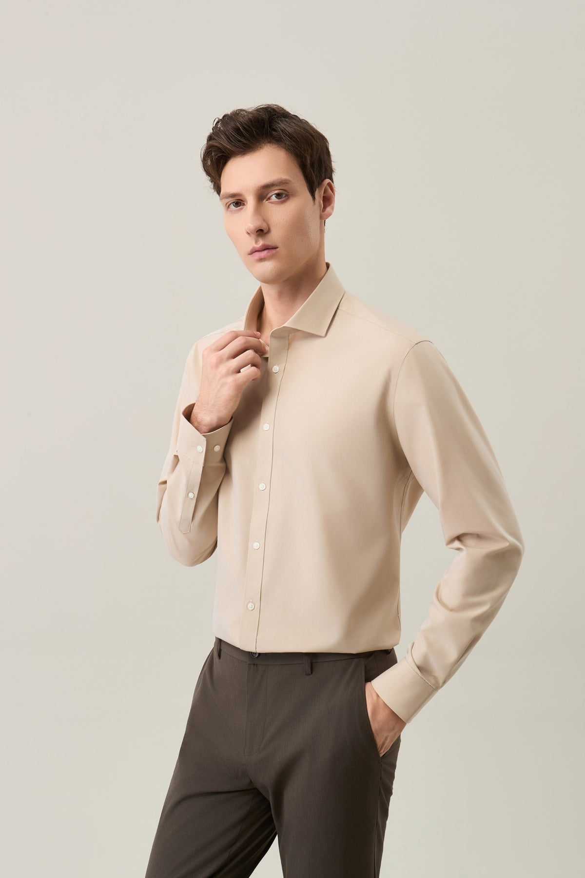 G2000 - Shirts - Non-Iron Silky Touch Poplin Smart Fit Long Sleeve Shirt