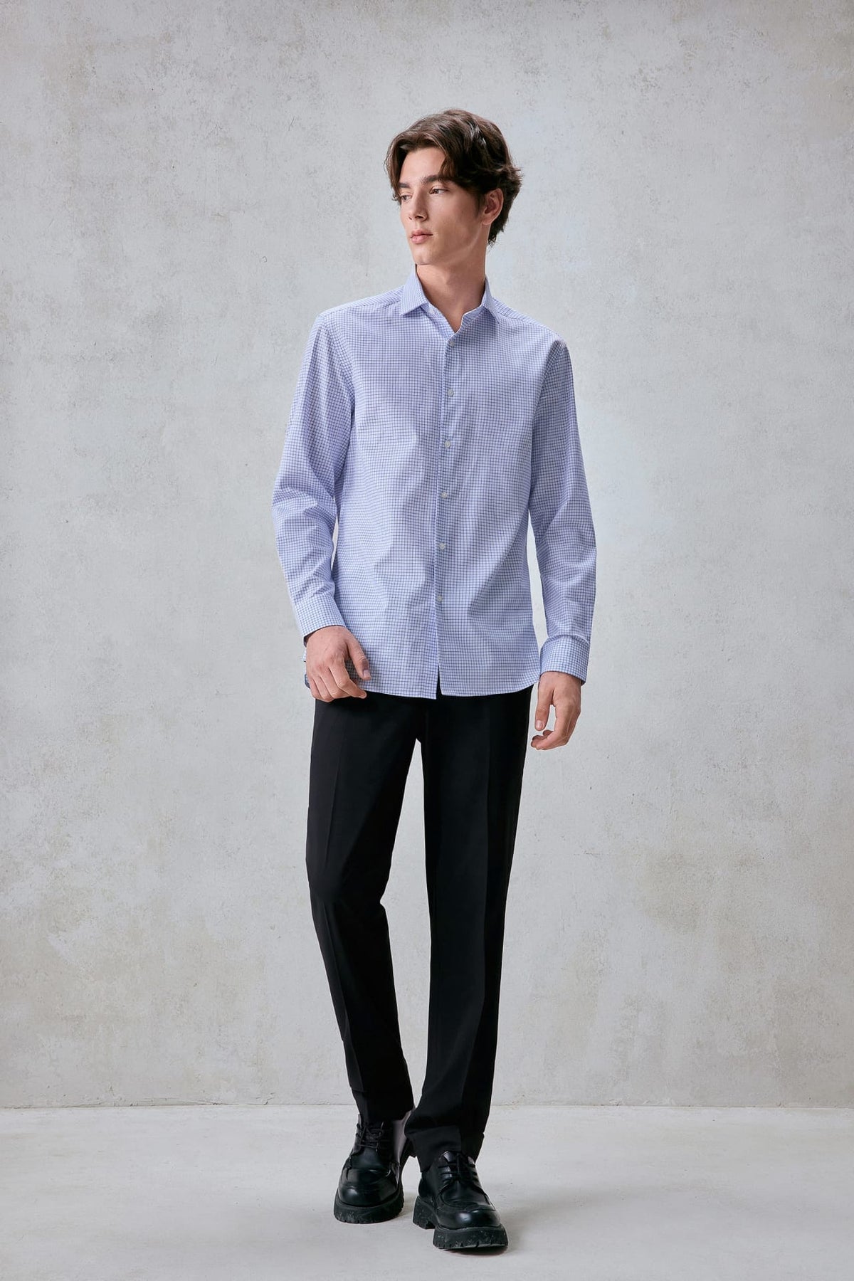 G2000 - Shirts - Non-Iron Easy Care Check Smart Fit Shirt