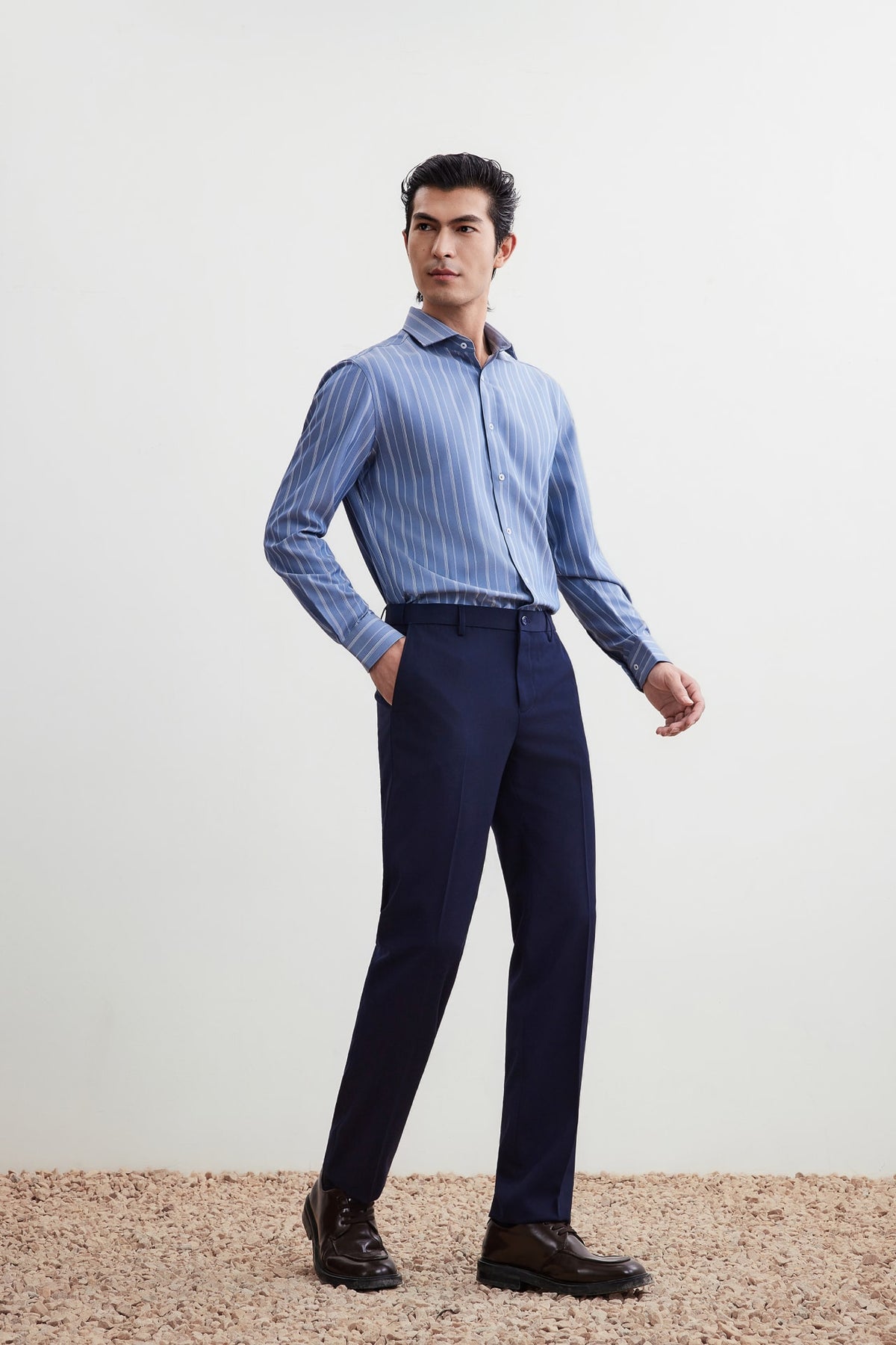 G2000 - Shirts - Non-Iron Dry Smart Fit Stripe Shirt