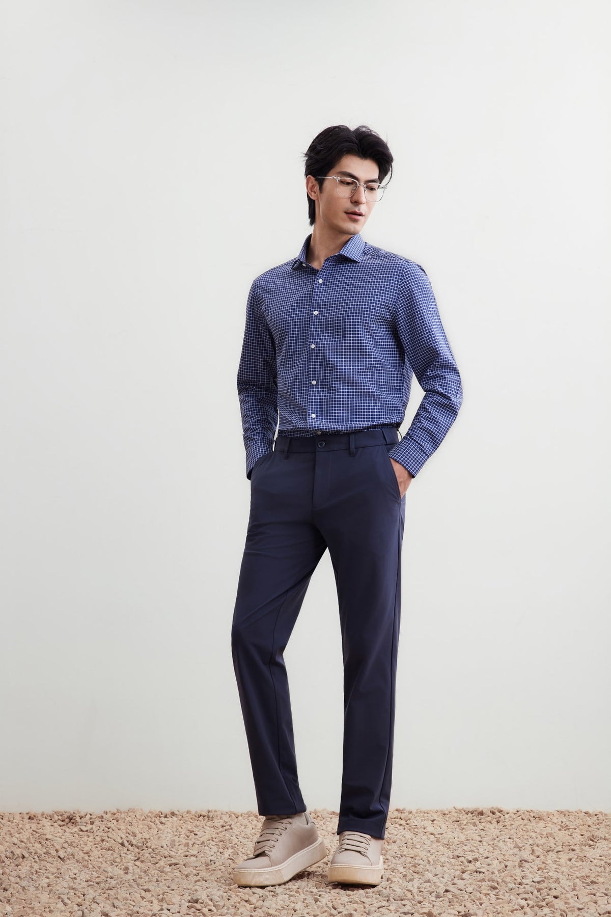 G2000 Shirts Non-Iron Dry Smart Fit Check Shirt