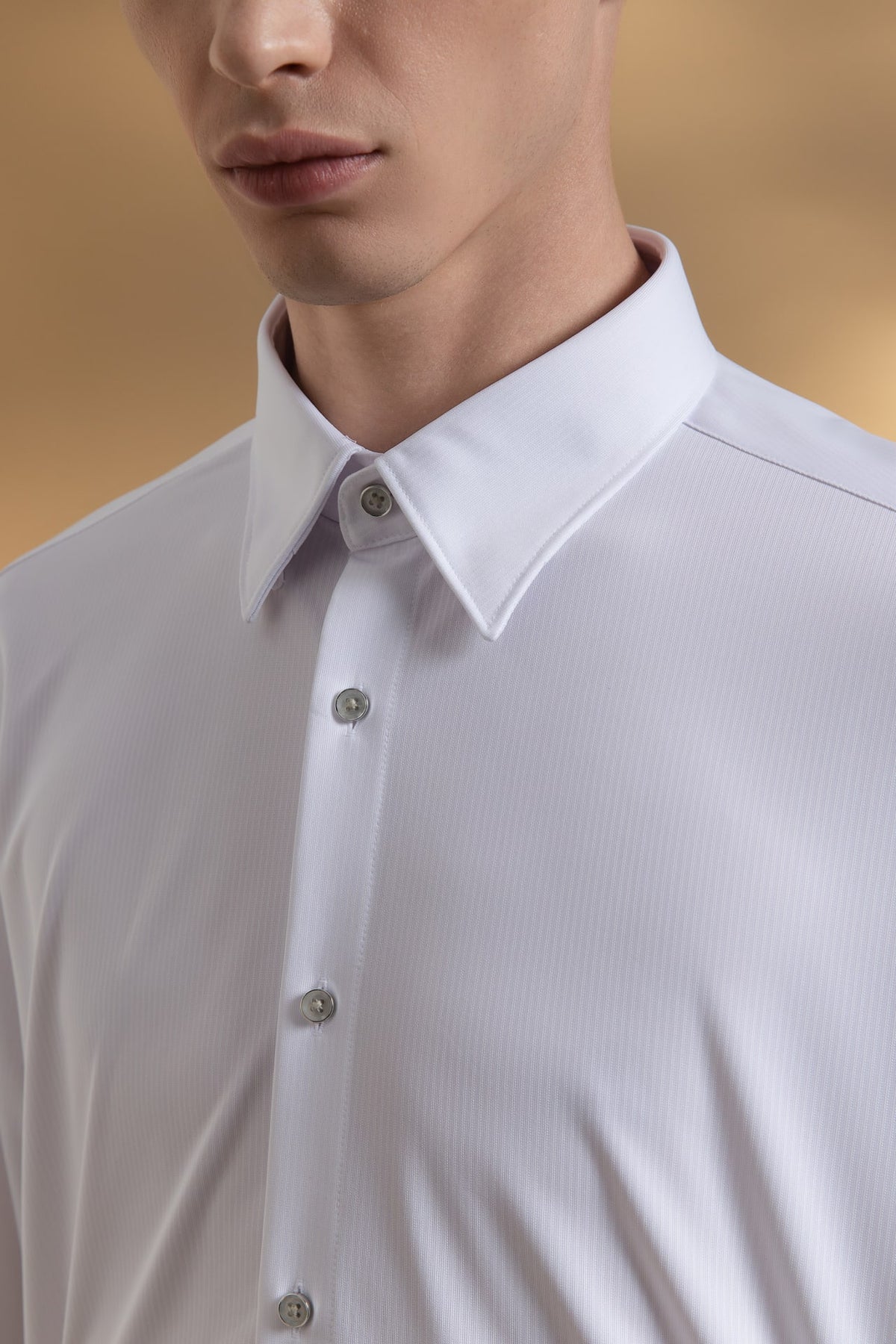 Non-Iron Comfort Knit Smart Fit Long Sleeve Shirt