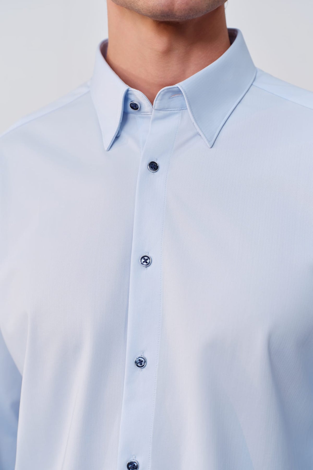 G2000 - Shirts - Non-Iron Warp Knit Slim Fit Long Sleeve Shirt