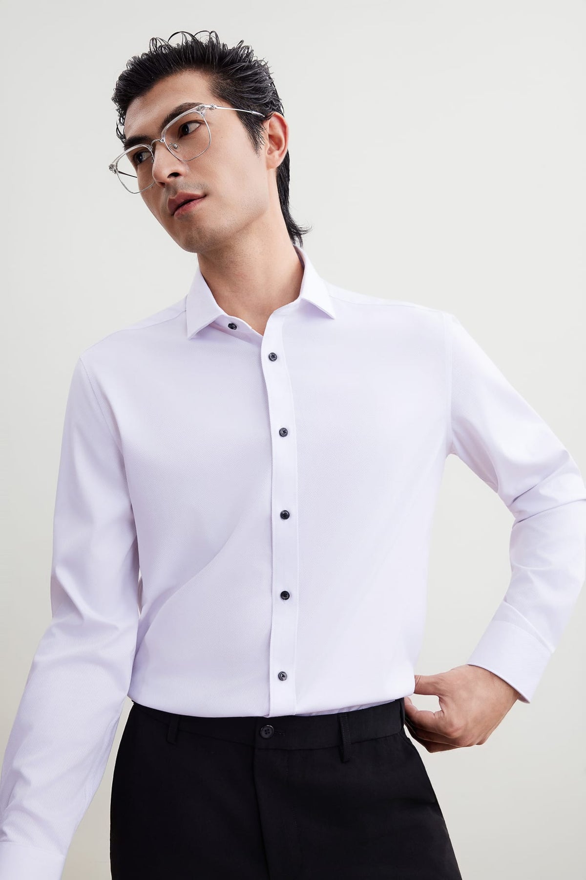G2000 - Shirts - Non-Iron Silky Touch Smart Fit Dobby Twill Shirt