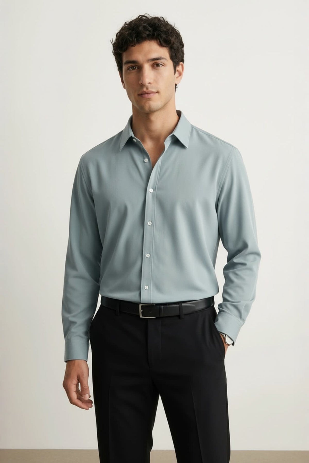 G2000 - Shirts - Easy Care Opaque Anti UV Fine Twill Smart Fit Long Sleeve Shirt