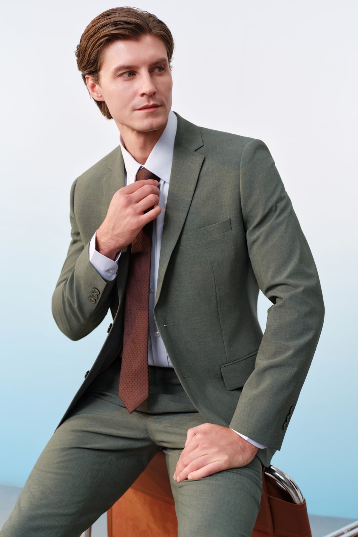 G2000 - Shirts - Easy Care Opaque Anti UV Fine Twill Smart Fit Long Sleeve Shirt