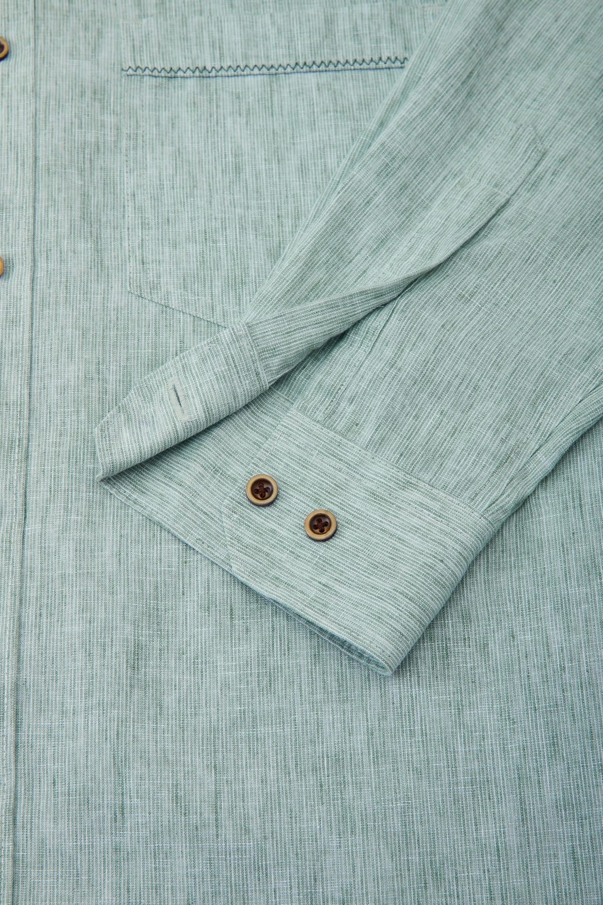 G2000 - Shirts - Linen Blend Comfort Fit Stripe Casual Shirt