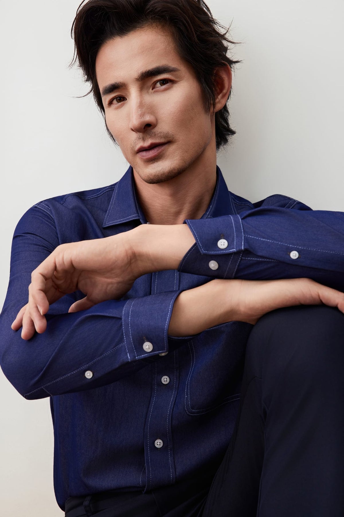 G2000 - Shirts - Denim-Like Comfort Fit Casual Shirt