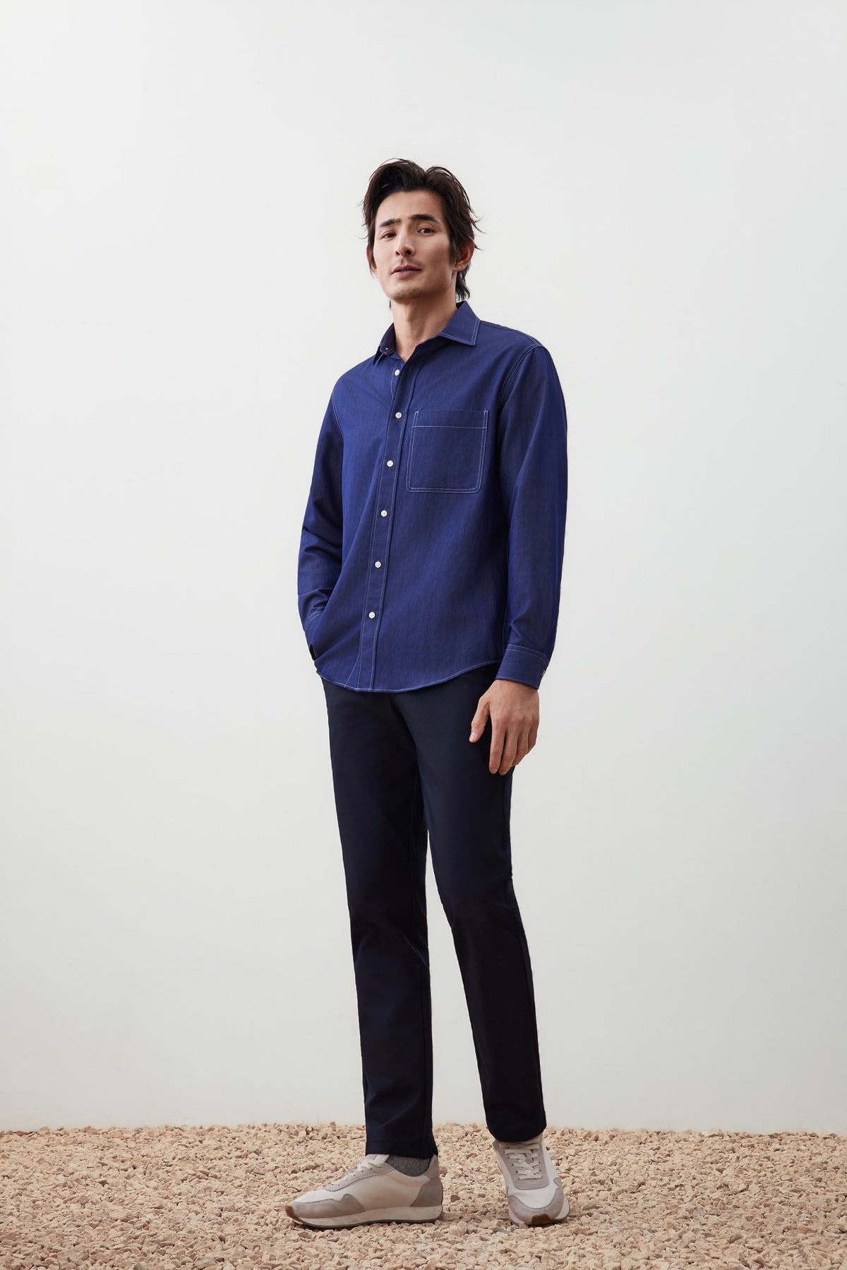 G2000 - Shirts - Denim-Like Comfort Fit Casual Shirt