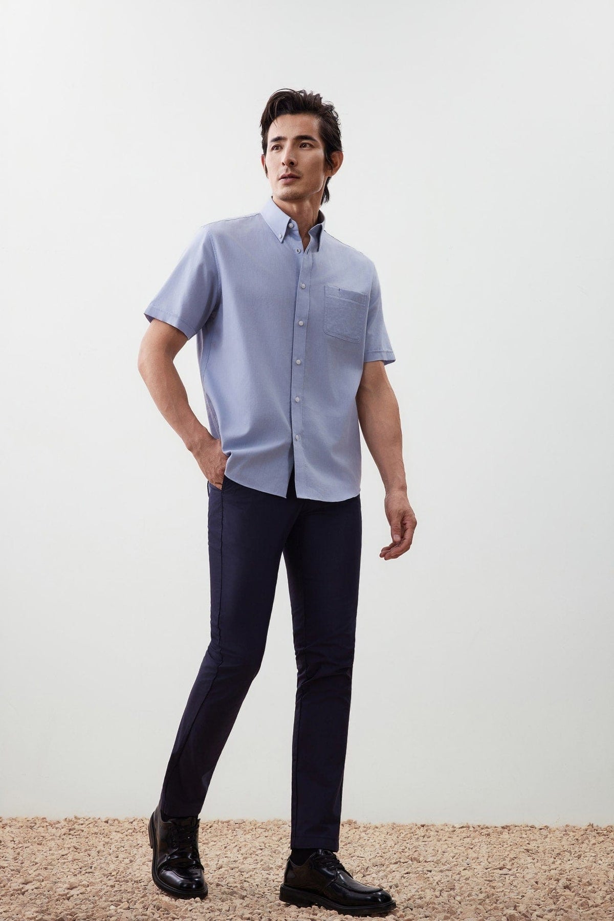 G2000 - Shirts - Wrinkle-Free Comfort Fit Oxford Short Sleeve Casual Shirt