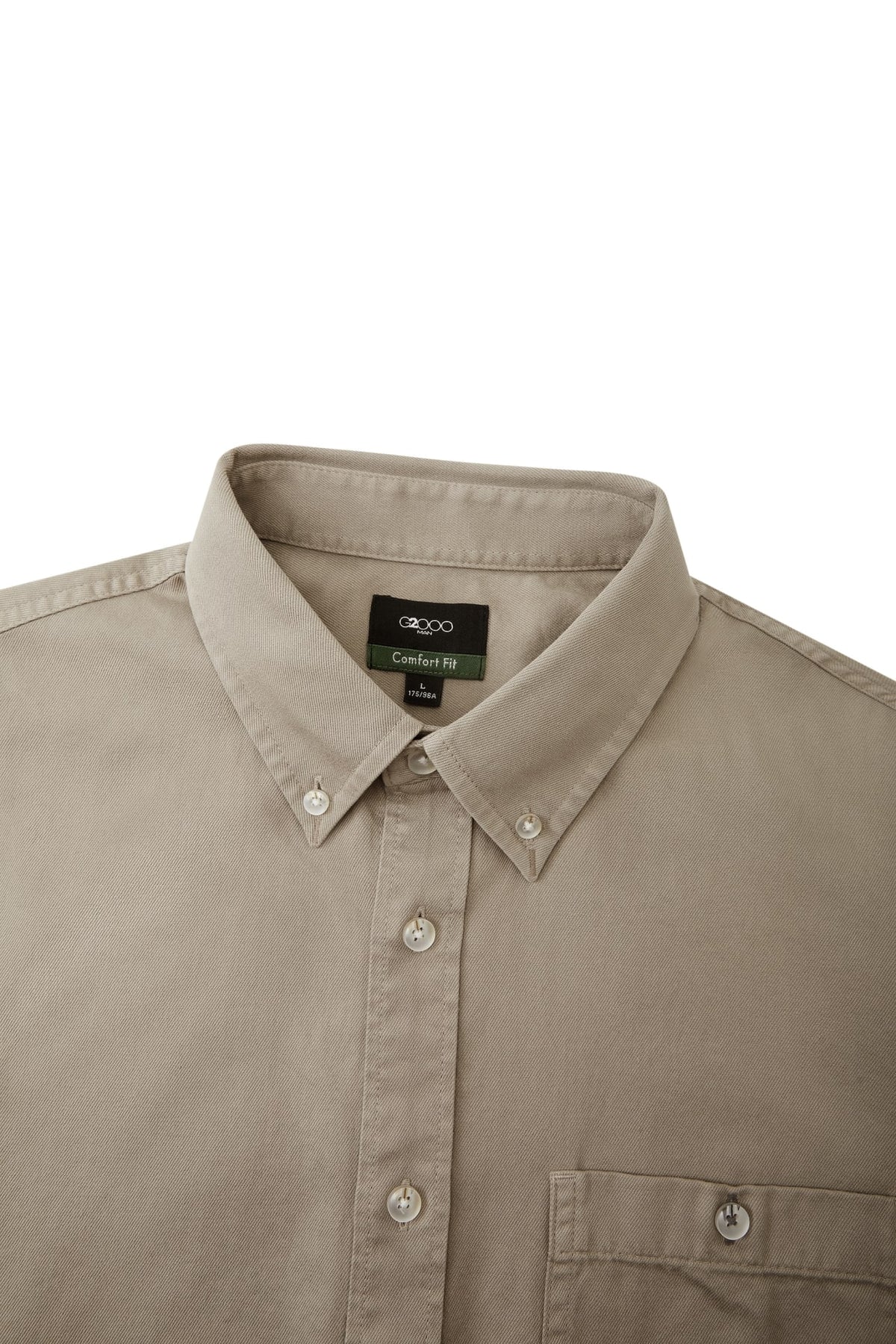 G2000 - Shirts - Cotton Garment-Dye Comfort Fit Short Sleeve Casual Shirt