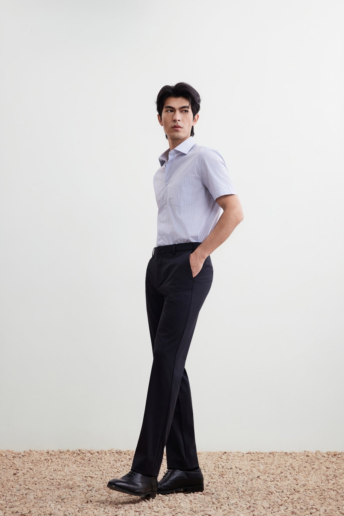 G2000 - Shirts - Non-Iron Easy Care Smart Fit Stripe Short Sleeve Shirt