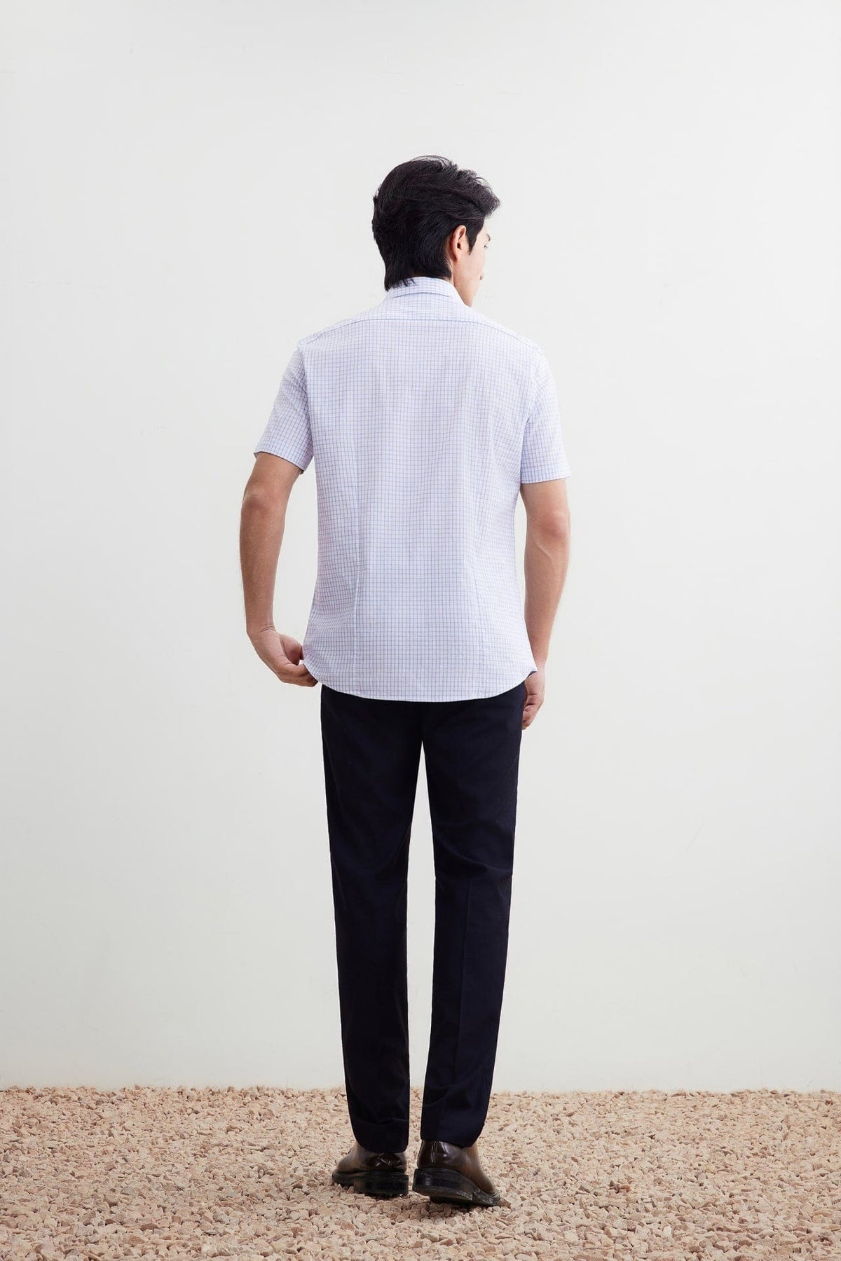 G2000 - Shirts - Non-Iron Easy Care Smart Fit Check Short Sleeve Shirt