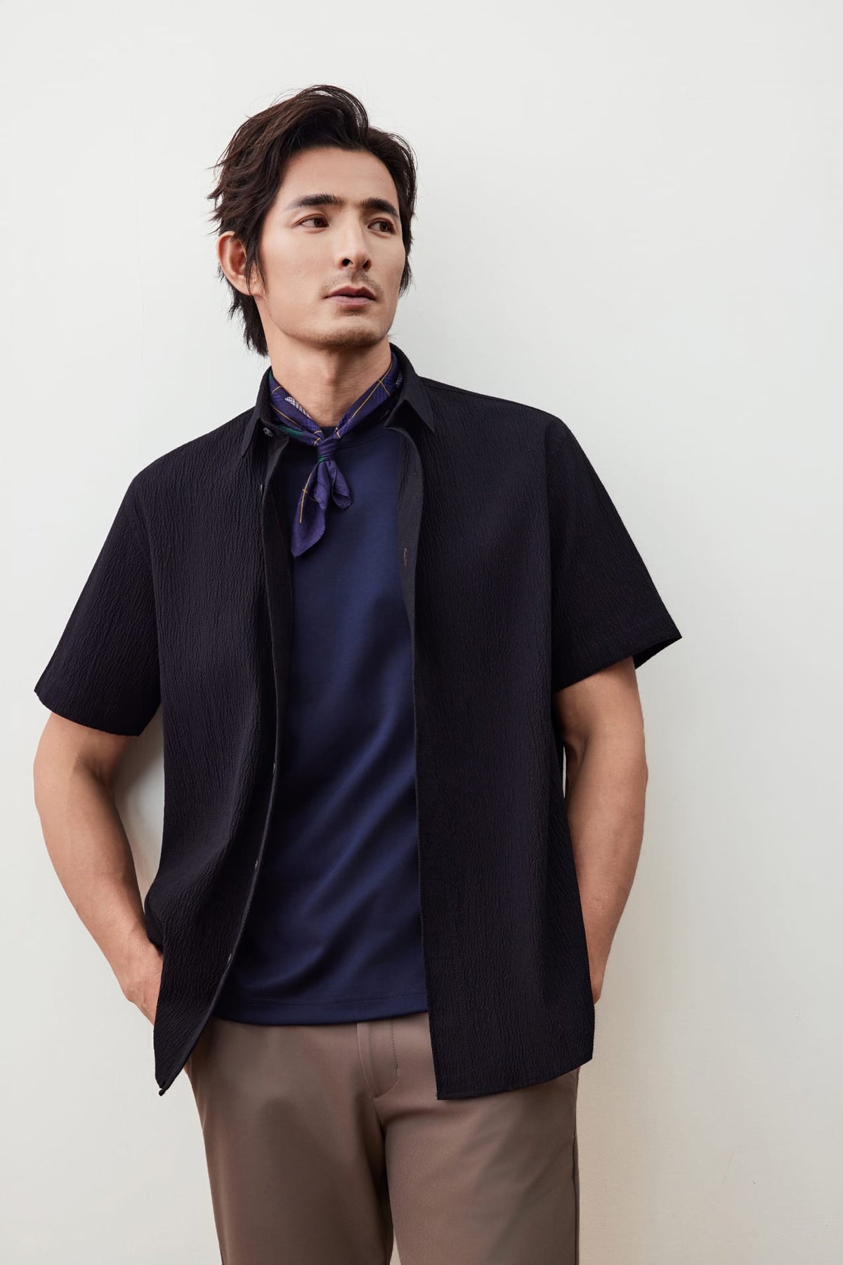 G2000 - Shirts - Lyocell Cotton Seersucker Comfort Fit Short Sleeve Casual Shirt