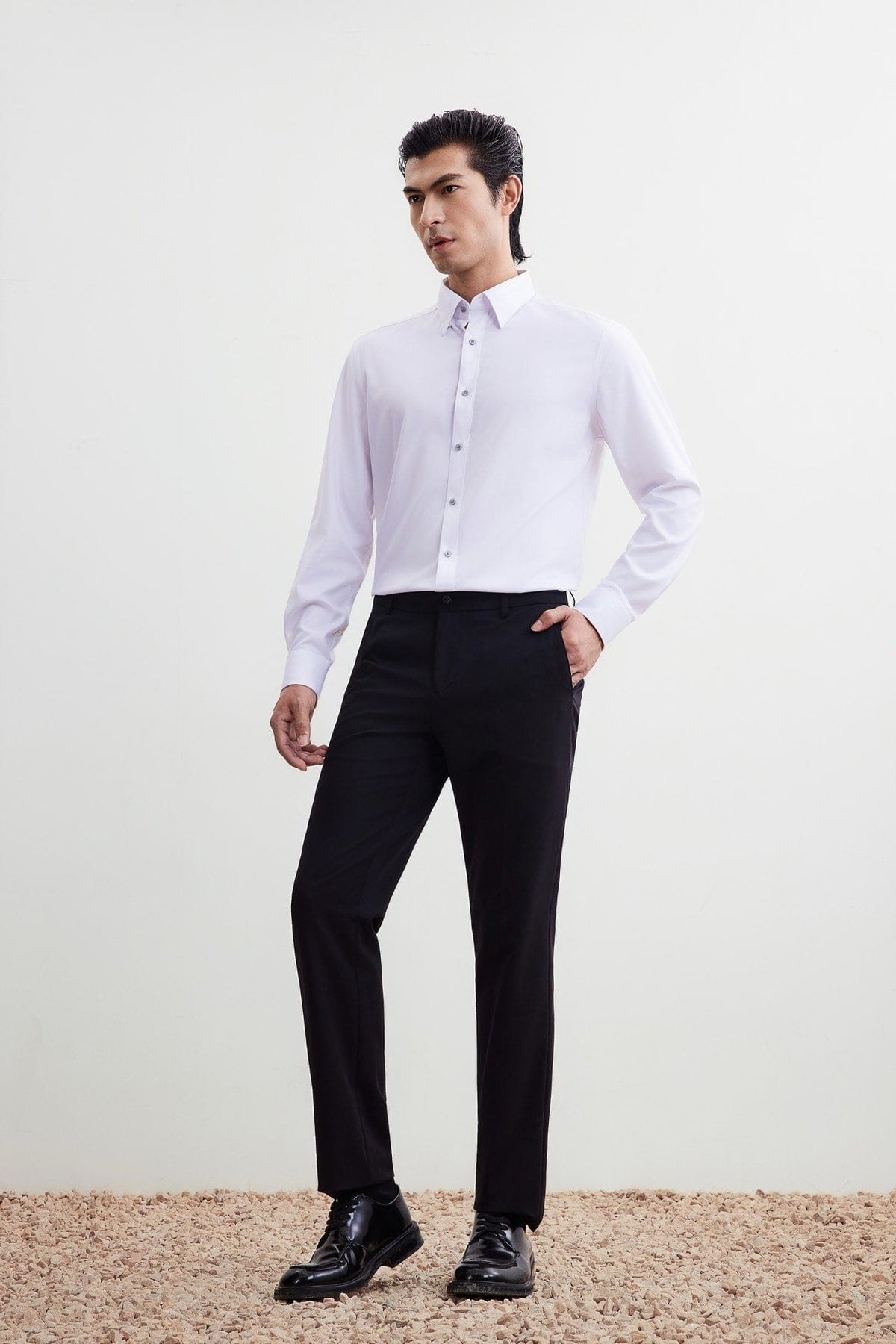 G2000 - Pants - Cool Touch Multi-Way Stretch Nylon Modal Silk Smart Fit Dobby Suit Pants